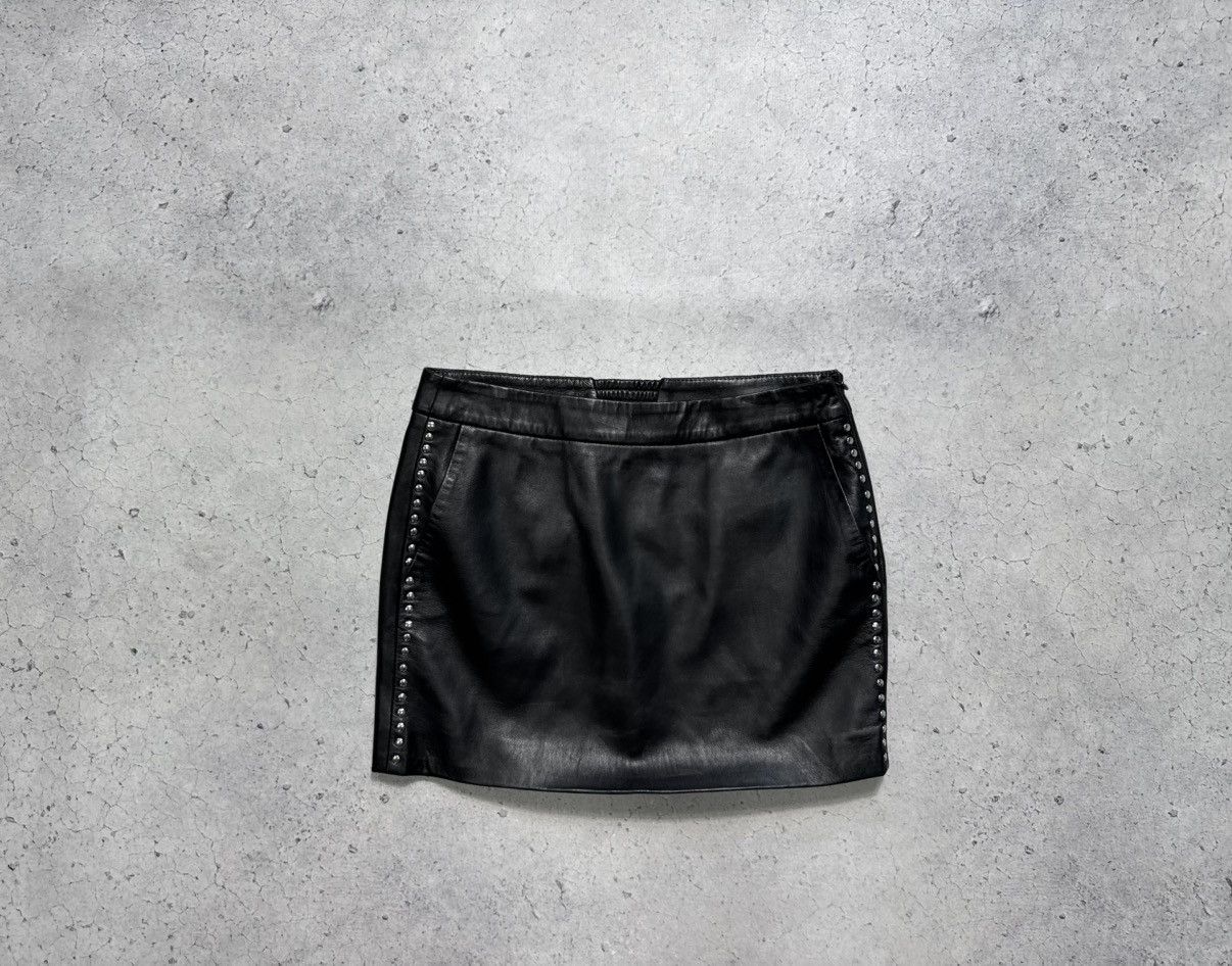 Sandro Sandro Paris Luxury Leather Skirt Size 26" / US 2 / IT 38 - 1 Thumbnail
