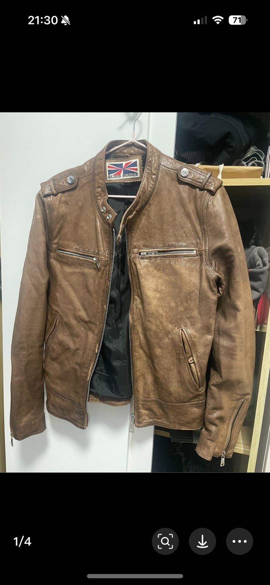Heroes Motors Studio Blues Heroes Leather Jacket Size US M / EU 48-50 / 2 - 1 Thumbnail