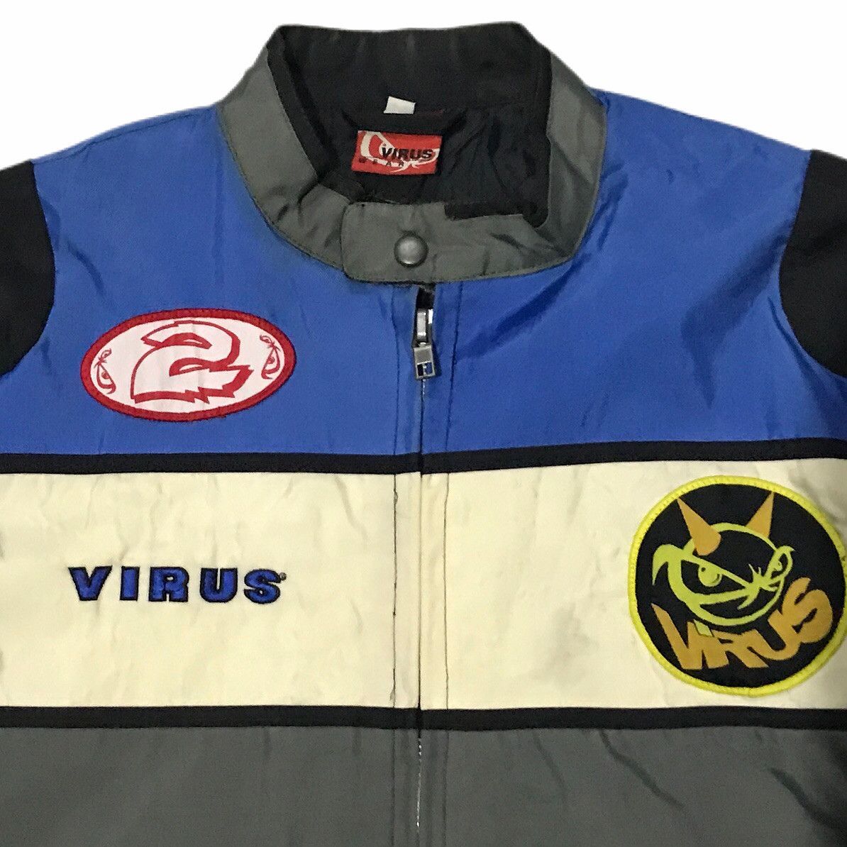 Vintage virus motorcycle nylon jacket Size US S / EU 44-46 / 1 - 4 Thumbnail