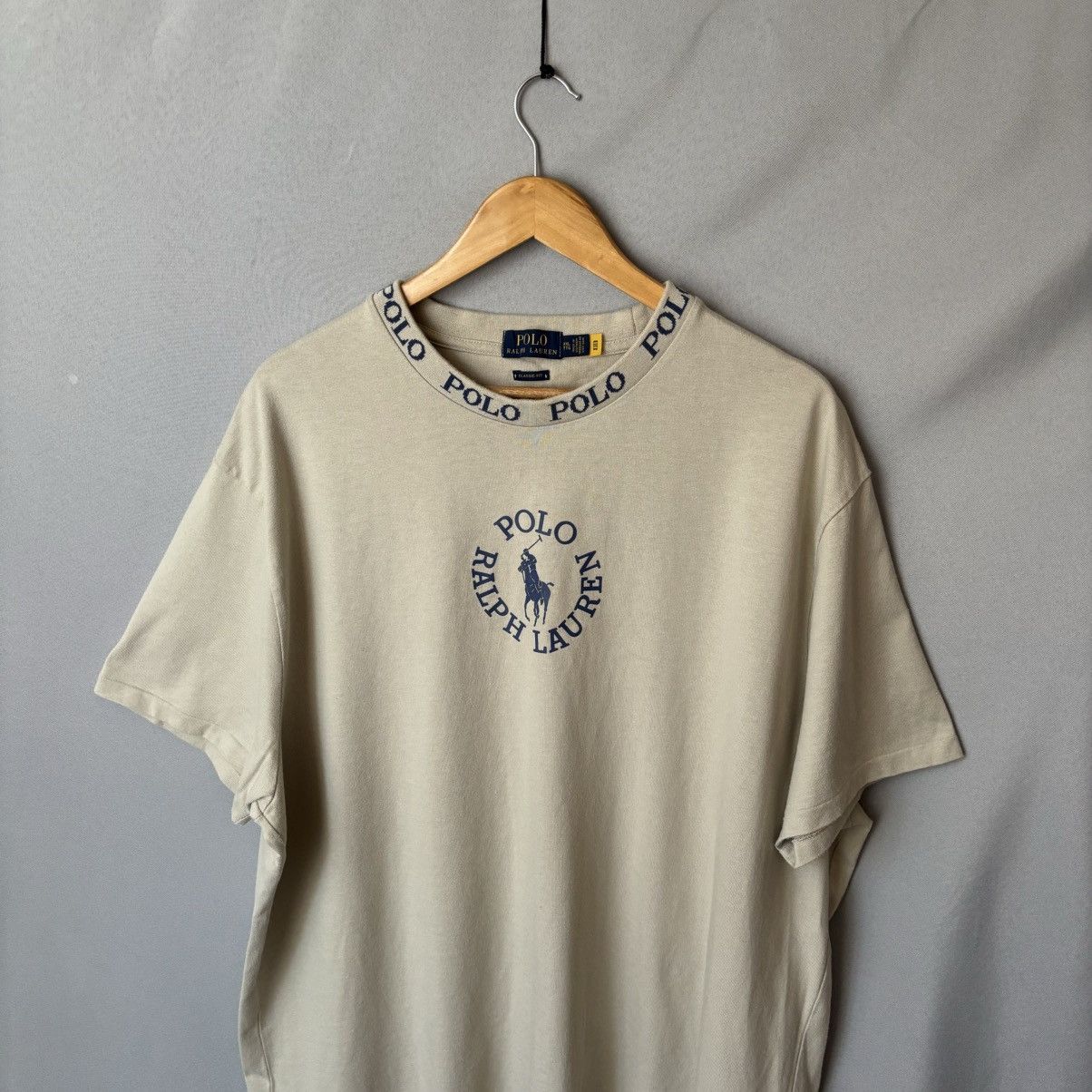 Polo Ralph Lauren Polo Ralph Lauren tee t-shirt xxl beige big logo streetwear Size US XXL / EU 58 / 5 - 2 Thumbnail