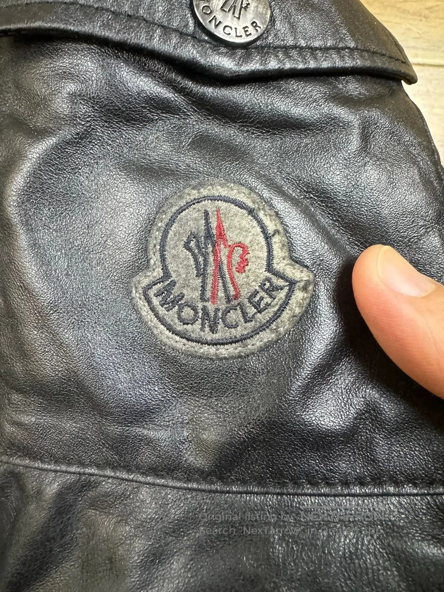 Moncler Moncler Black Leather Down Jacket. Size US S / EU 44-46 / 1 - 6 Thumbnail