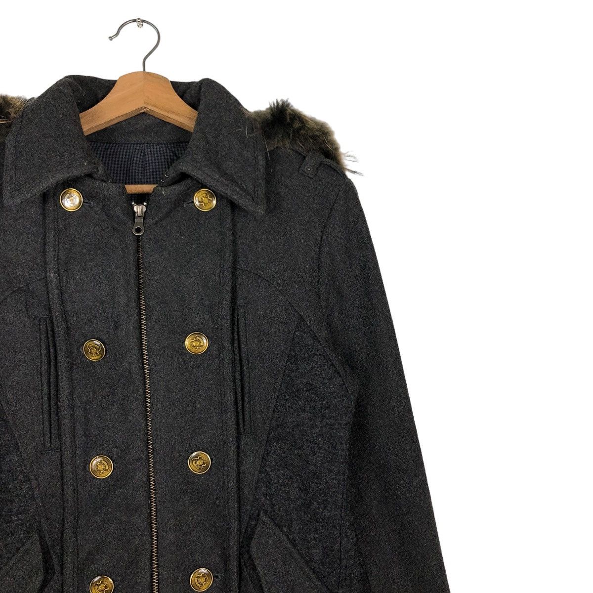 PPFM 🔥VINTAGE BIKER JACKET PPFM DOUBLE LAYER MINK FUR HOODIE LGB Size US S / EU 44-46 / 1 - 8 Thumbnail