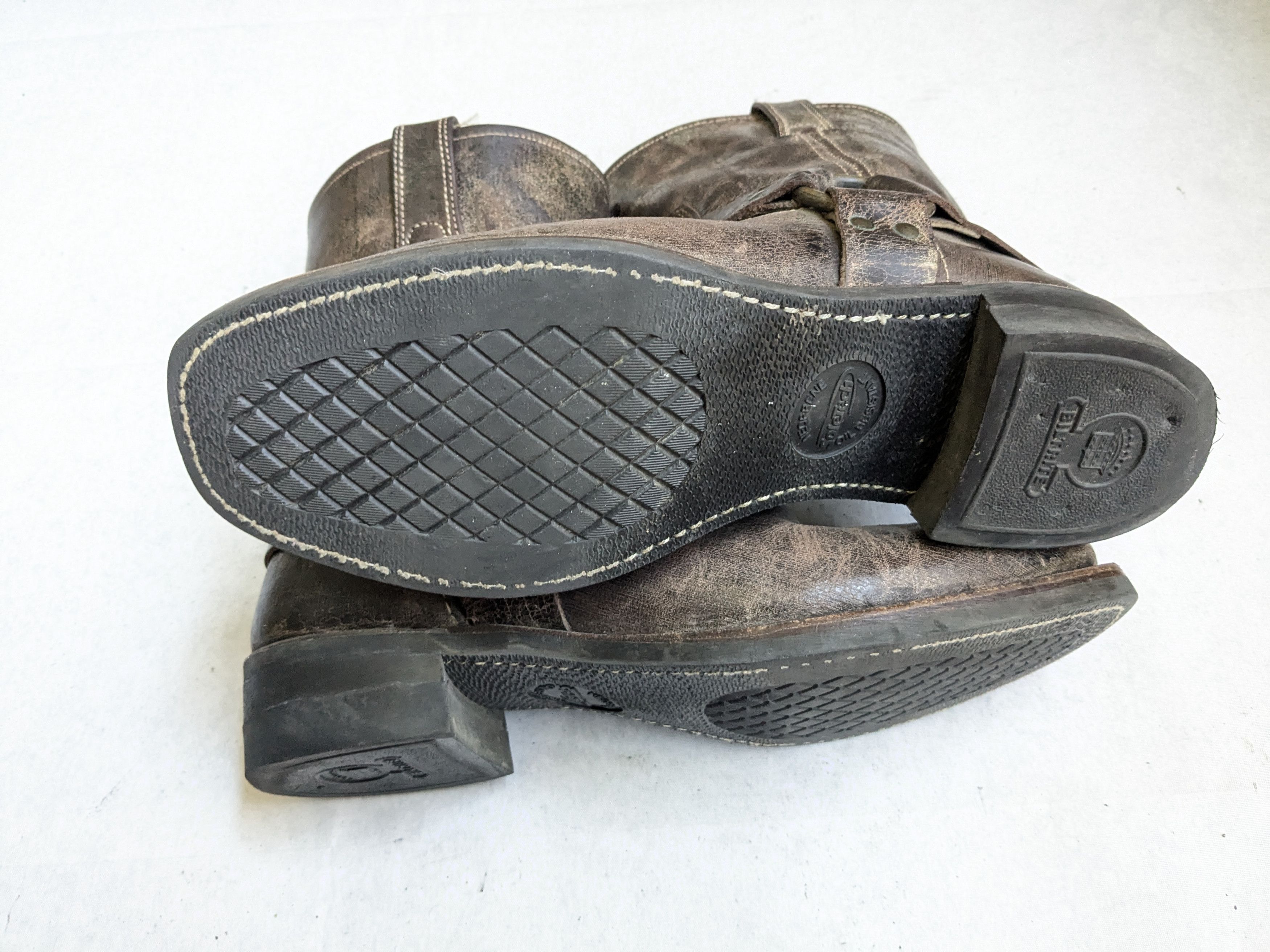 Frye Frye Harness Boots Brown Leather 11 M Leather Buckle Size US 11 / EU 44 - 19 Thumbnail