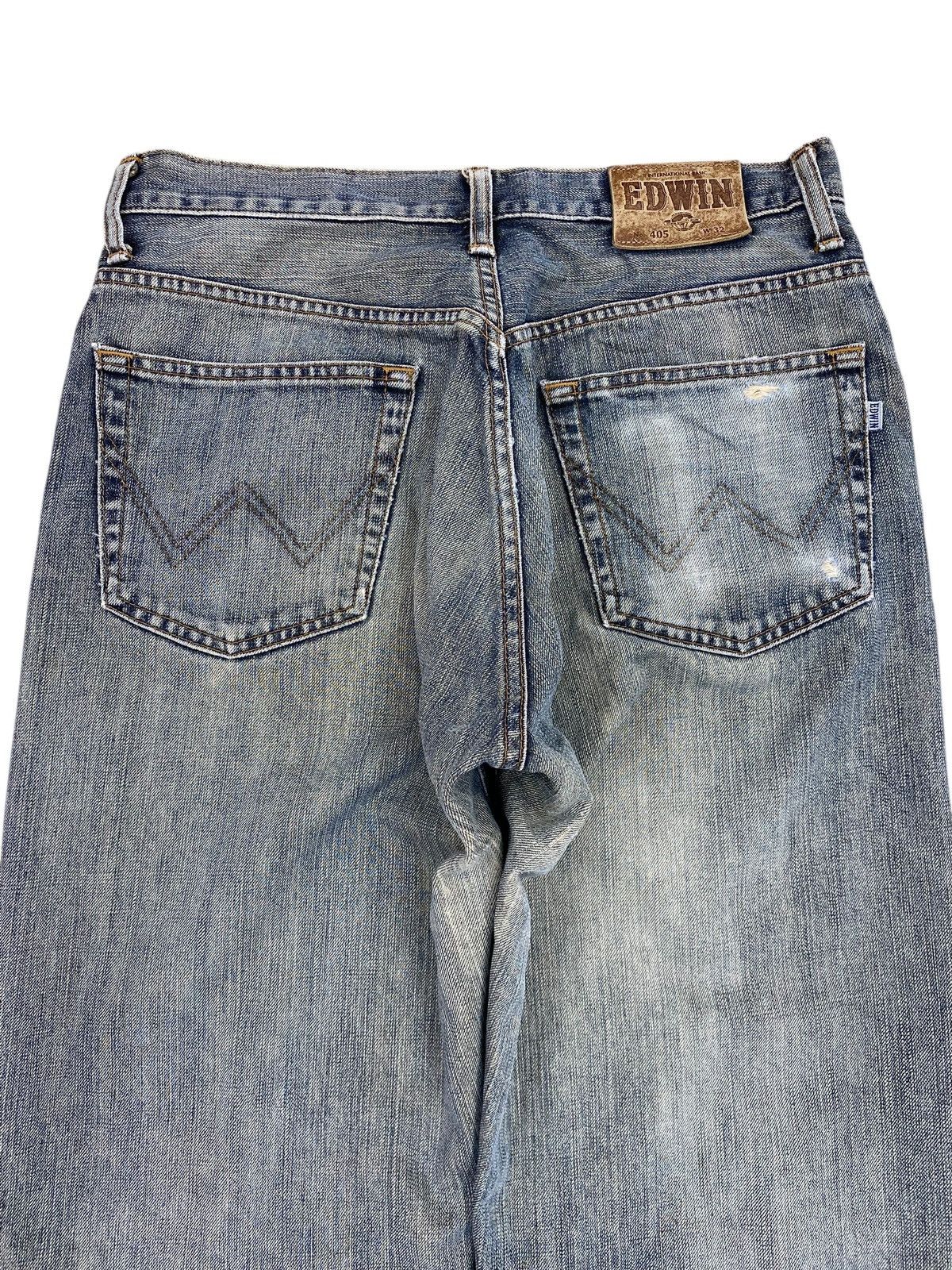 Edwin Edwin 405 Faded Blue Wash Style Loose Jeans Size US 30 / EU 46 - 4 Thumbnail