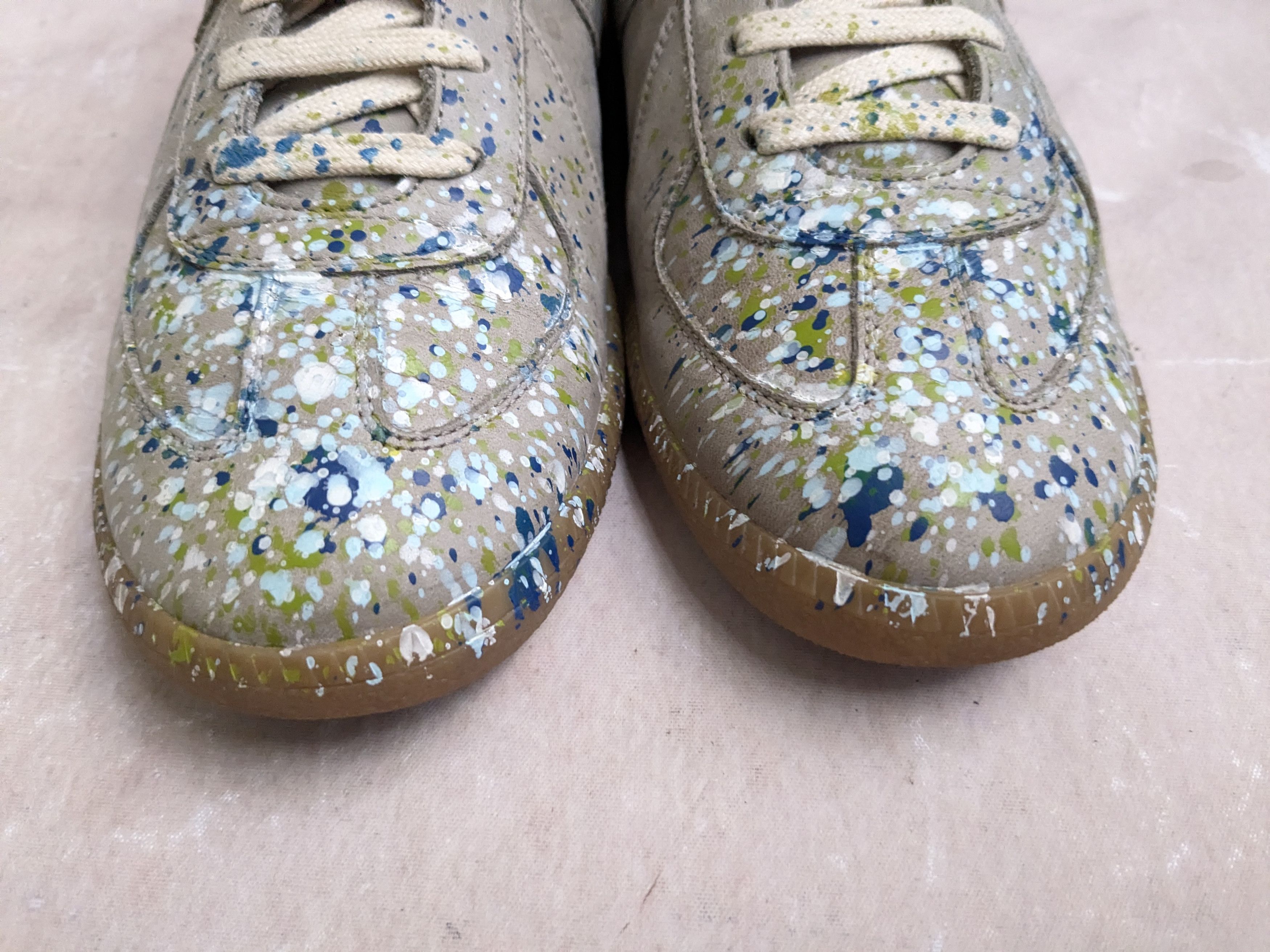 Maison Margiela Maison Margiela Replica GAT Gray Paint Splatter 8 41 Size US 8 / EU 41 - 5 Thumbnail