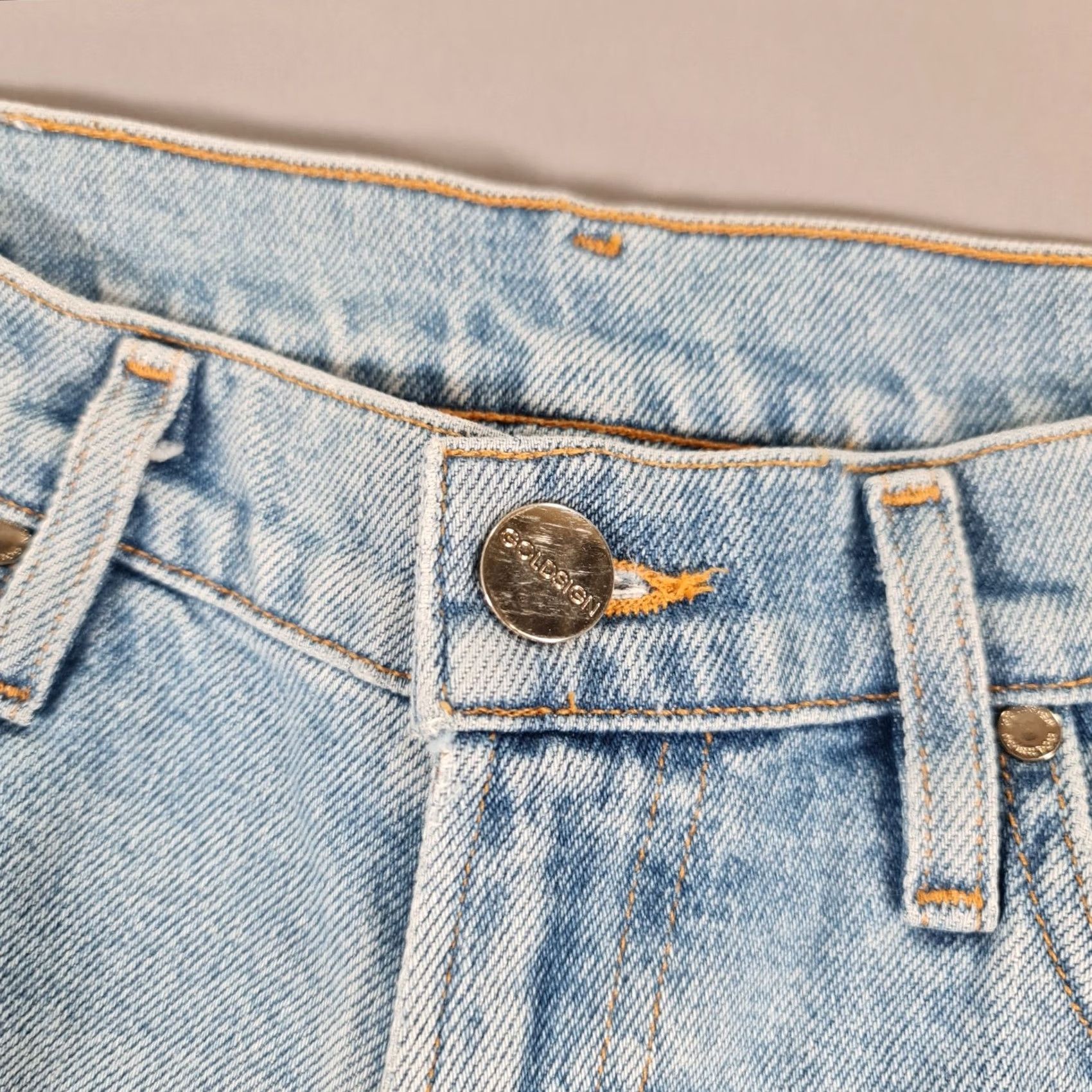 GOLDSIGN GOLDSIGN Womens Bootcut Jeans Blue W27 L30 High Rise Stretch Denim Size 27" / US 4 / IT 40 - 3 Thumbnail