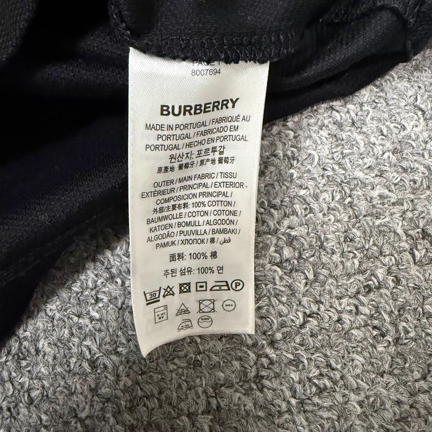 Burberry Burberry Black Check Collar SS Polo M 99 New Size US M / EU 48-50 / 2 - 4 Thumbnail