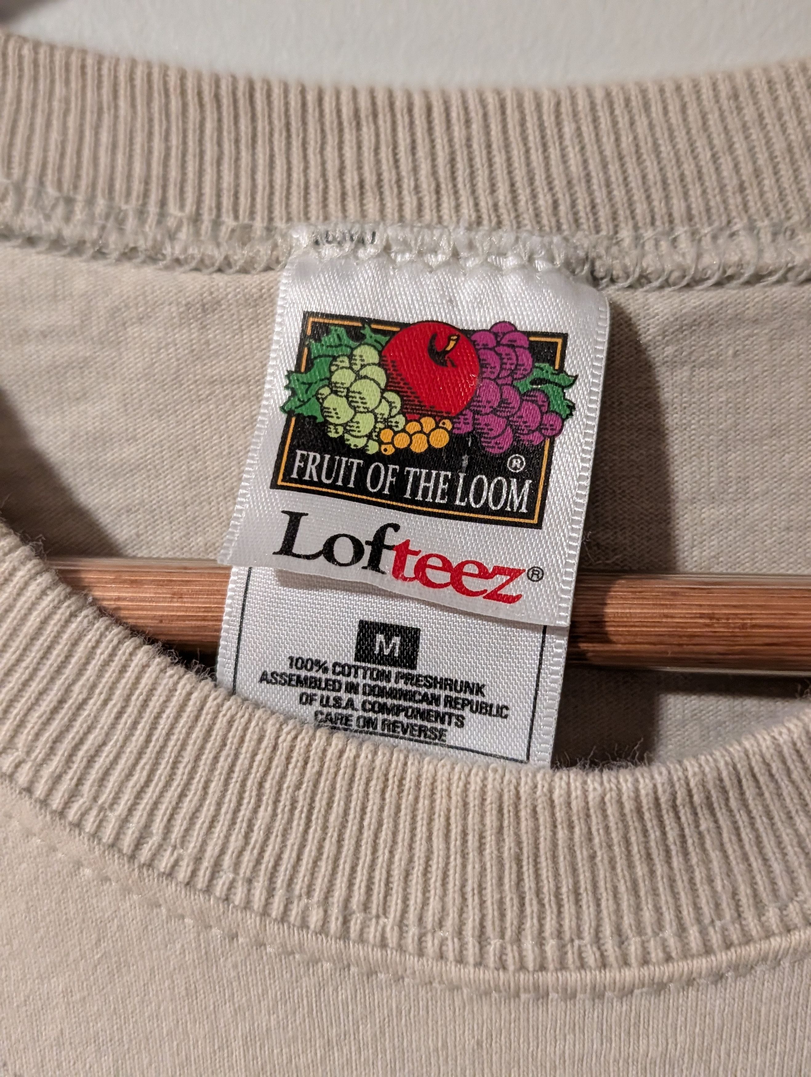 Arts & Science Vintage Fruit of the Loom Lofteez White Tiger T-Shirt Jungle Size US M / EU 48-50 / 2 - 3 Thumbnail