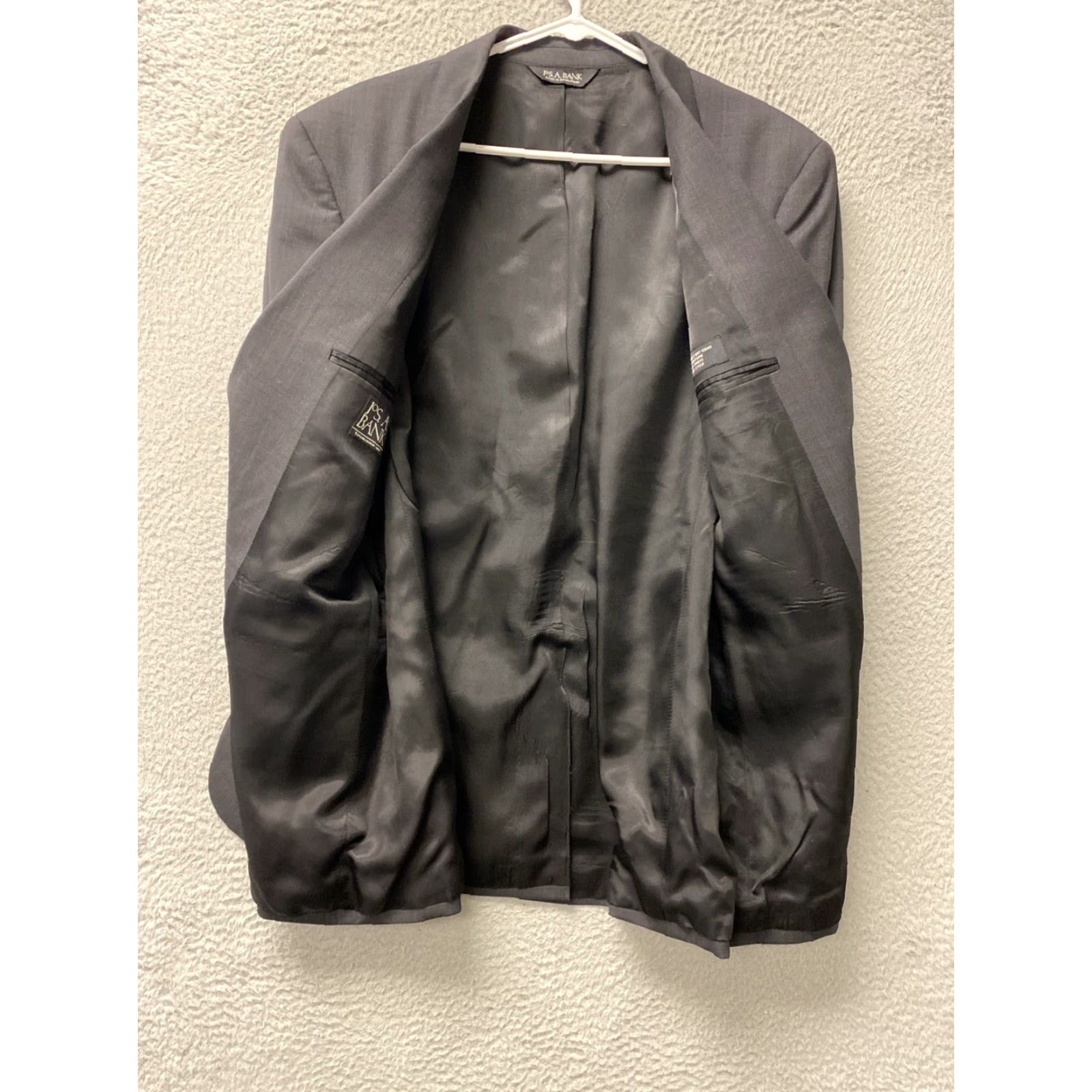 Jos. A. Bank JoS A Bank mens blazer sport coat 2btn gray Regular fit jacket sz 42R 76-67 Size 42R - 5 Thumbnail