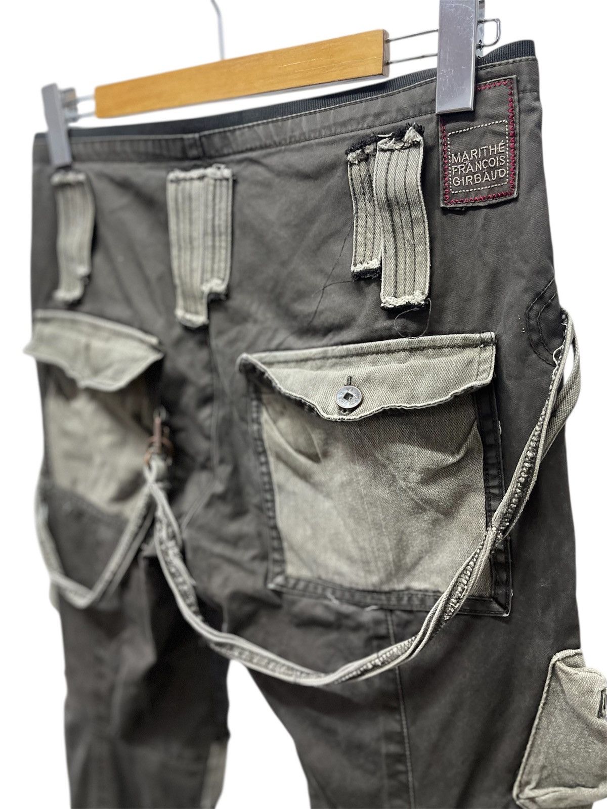Marithe + Francois Girbaud 2000s Marithe+Francois Girbaud Bondage Cargo Pants Size US 32 / EU 48 - 9 Thumbnail