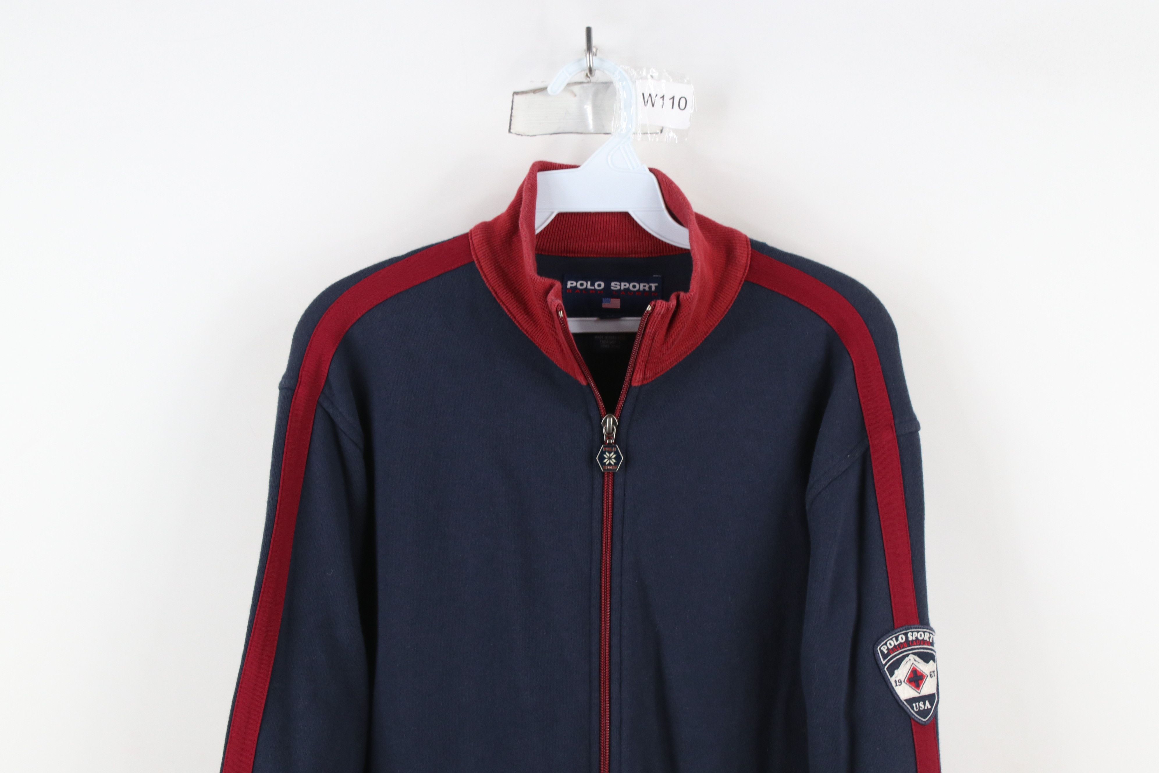 Ralph Lauren × Vintage Vintage 90s Polo Sport Ralph Lauren Full Zip Track Jacket Size US M / EU 48-50 / 2 - 2 Thumbnail