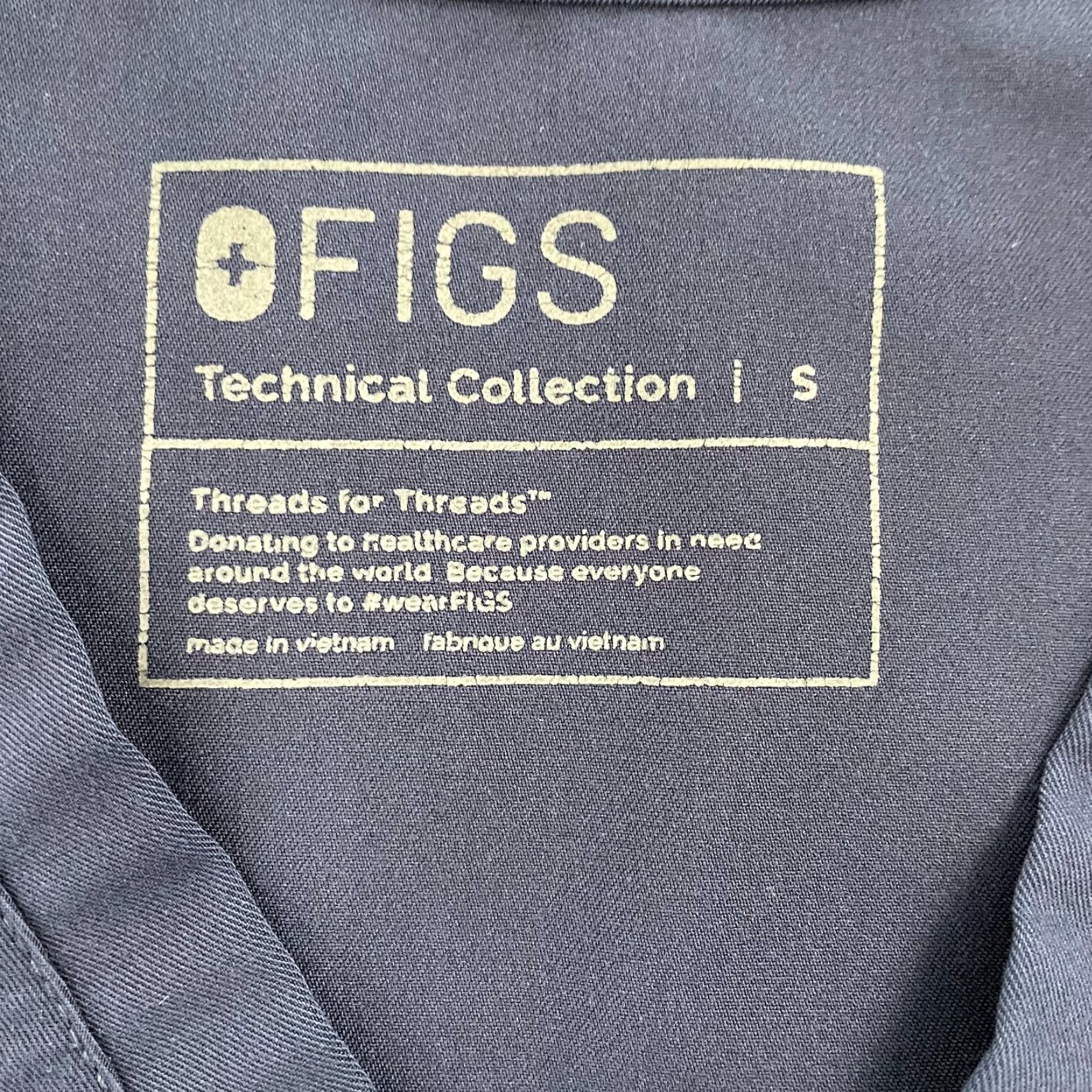 Vintage Figs Scrubs Womens Small Technical Collection Stretch Ladies S Blue Top V Neck Shirt Size S / US 4 / IT 40 - 7 Thumbnail