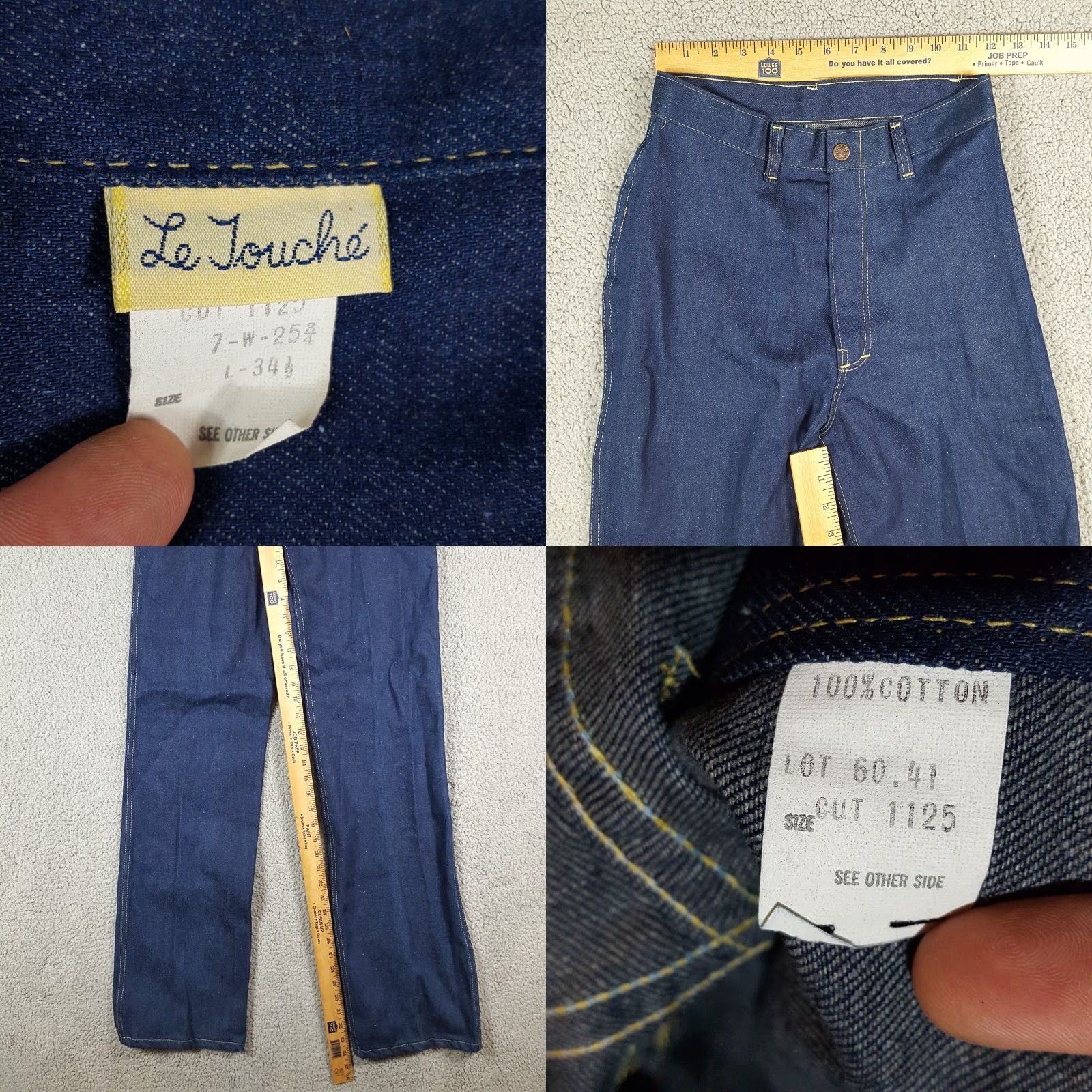 Vintage VINTAGE Robin Western Jeans Women Regular 24 Denim Blue 80s 90s Bohemian Cowboy Straight Pants Womens Size 42" / US 20 - 8 Thumbnail