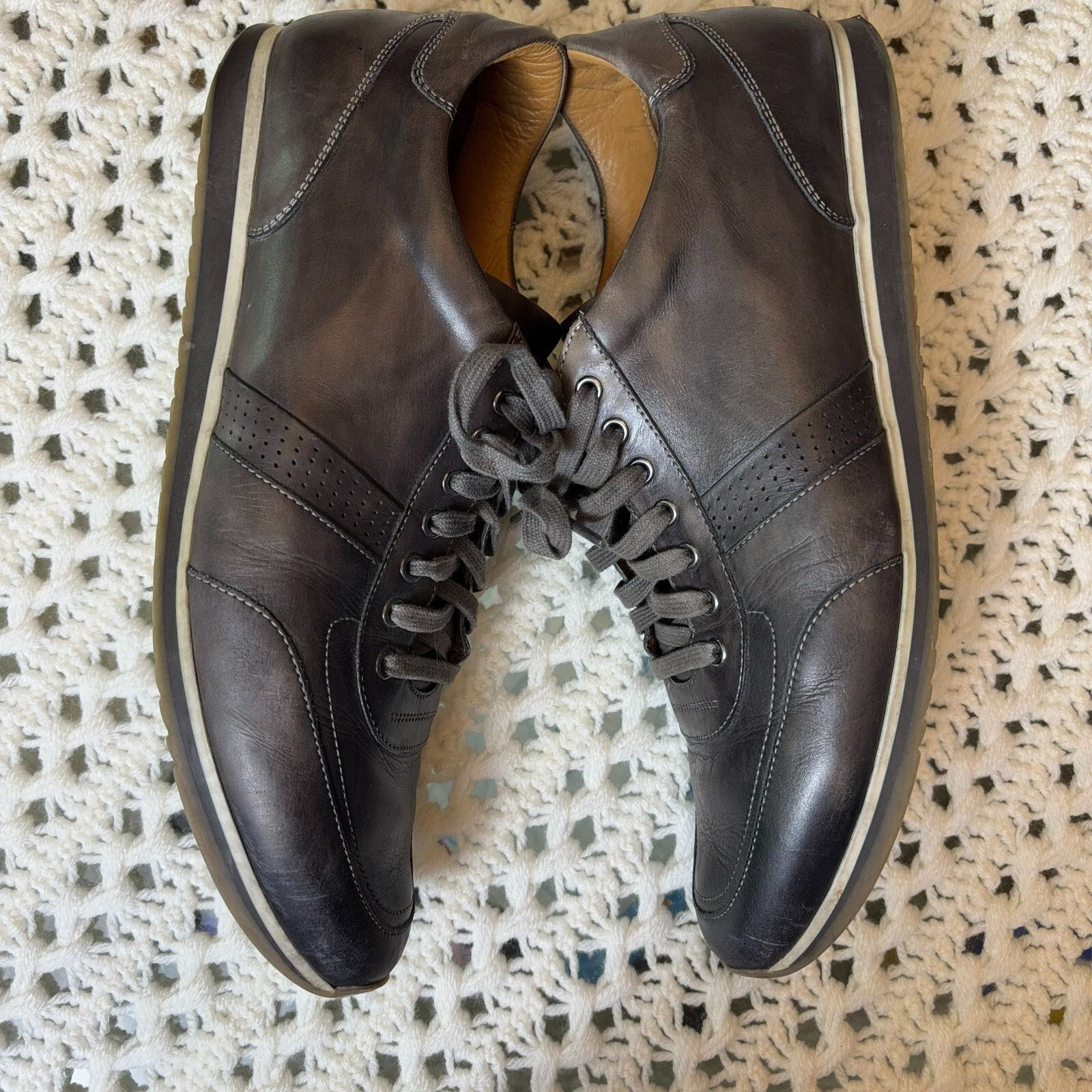 Magnanni Magnanni Pueblo Men 11.5 Low Top Sneakers, Black Leather, Ca Size US 11.5 / EU 44-45 - 10 Thumbnail