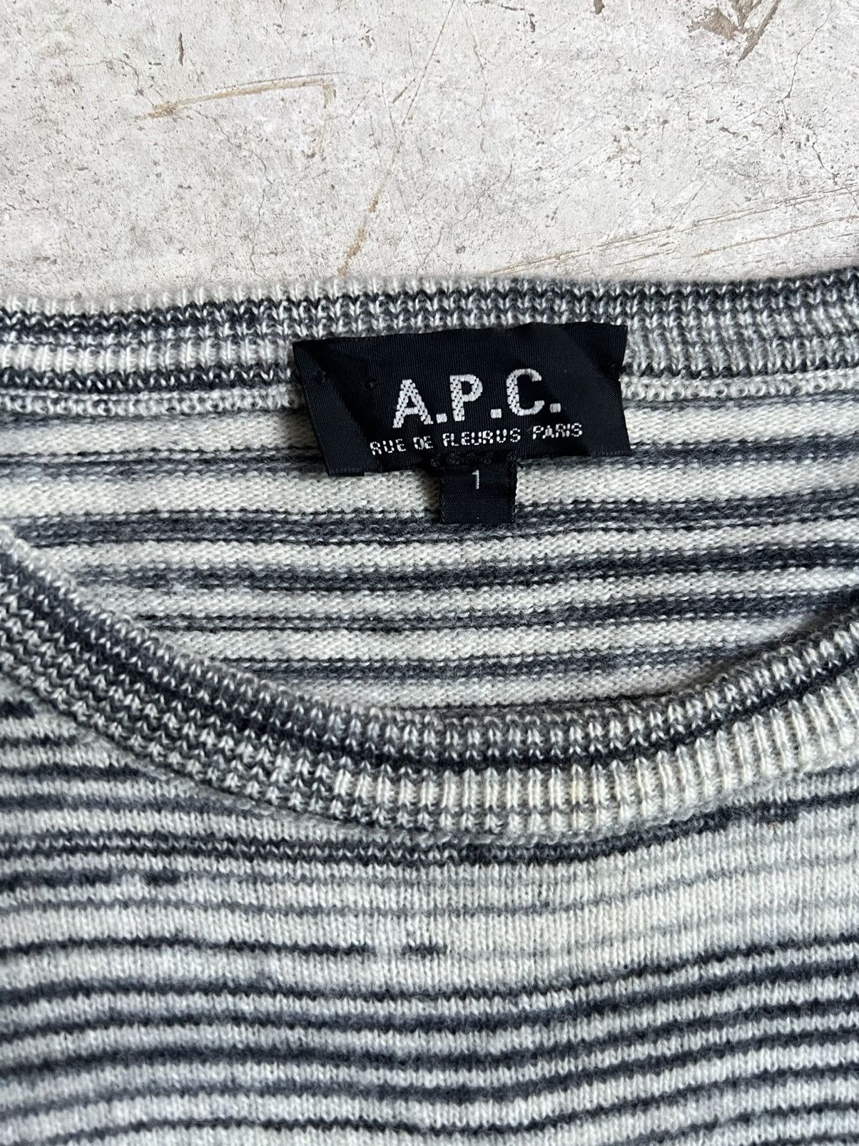 A.P.C. Vintage A.P.C Stripe Wool Sweater like Number(n)ine Size US S / EU 44-46 / 1 - 3 Thumbnail