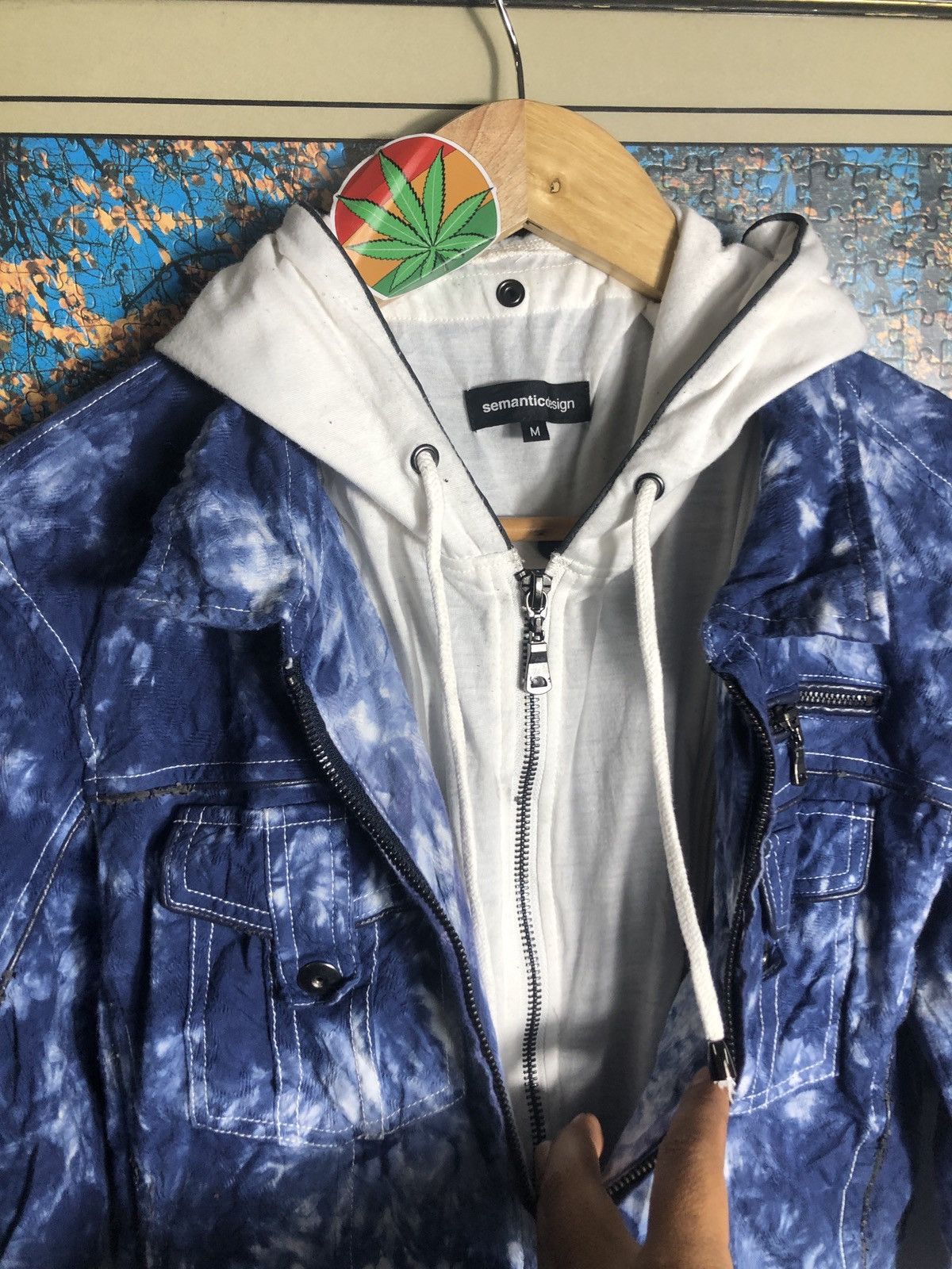 Hysteric Glamour × If Six Was Nine × semanticdesign Semantic Design Double Layer hoodie tie dye style Size US M / EU 48-50 / 2 - 6 Thumbnail