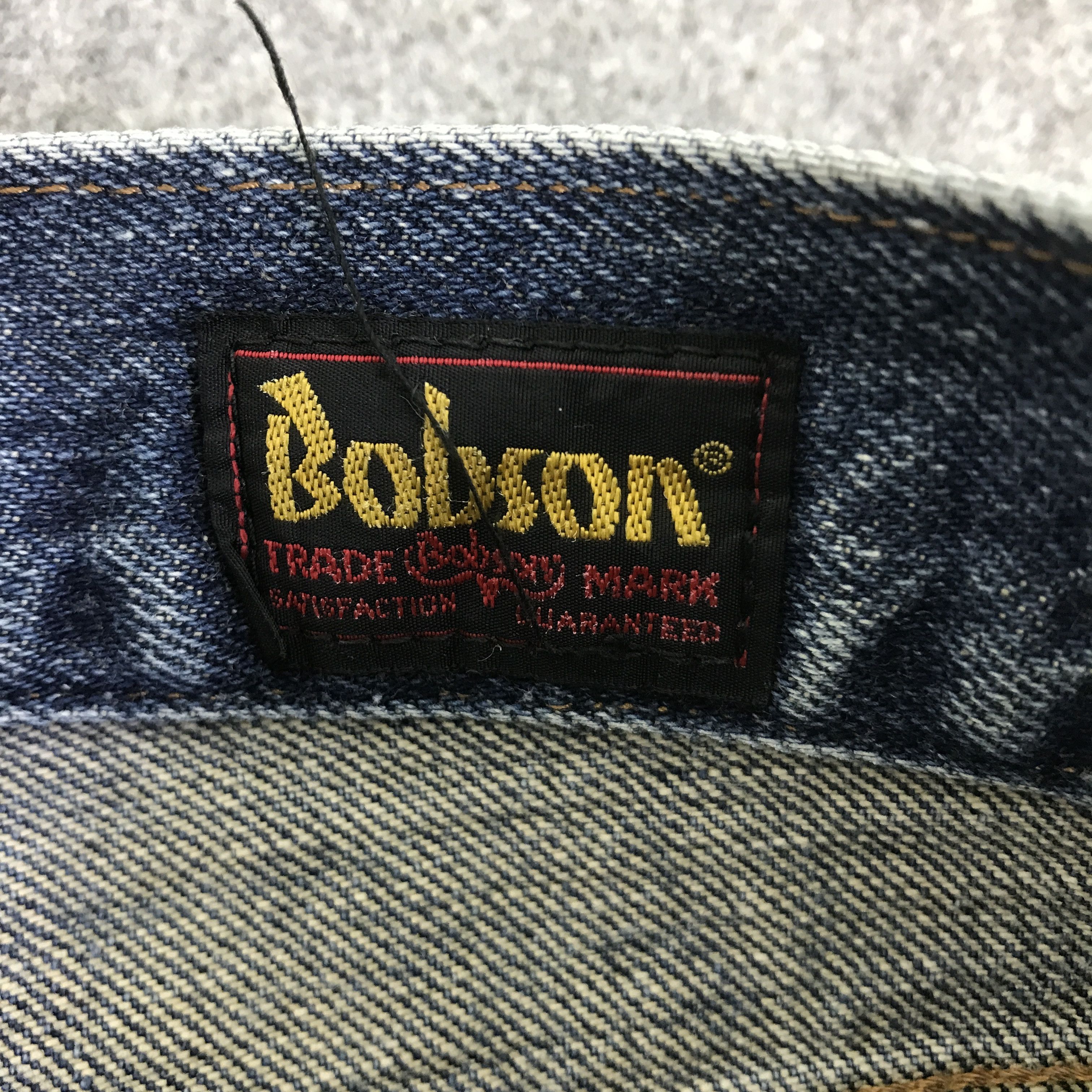 Japanese Brand bobson distressed Baggy denim pants K74B14 Size US 33 - 15 Thumbnail