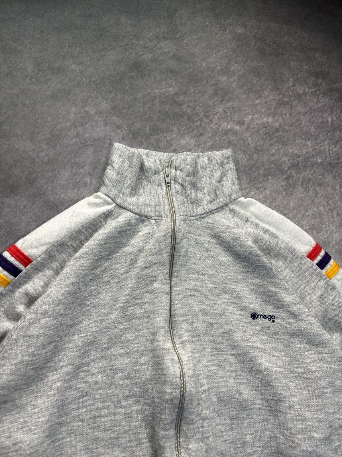 Vintage 80s Vintage Track Jacket Zip Up Sweatsuit Sweatshirt Omega Size US S / EU 44-46 / 1 - 2 Thumbnail