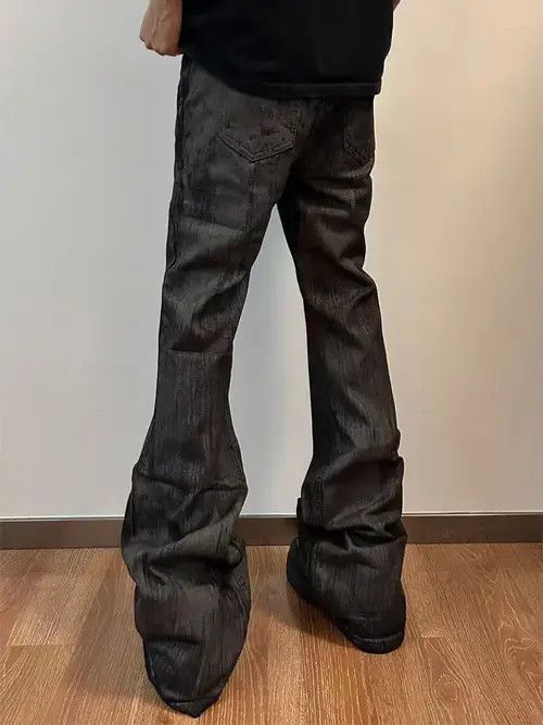 VIBE Heavyweight vintage baggy y2k micro flare street jeans Size US 32 / EU 48 - 2 Thumbnail