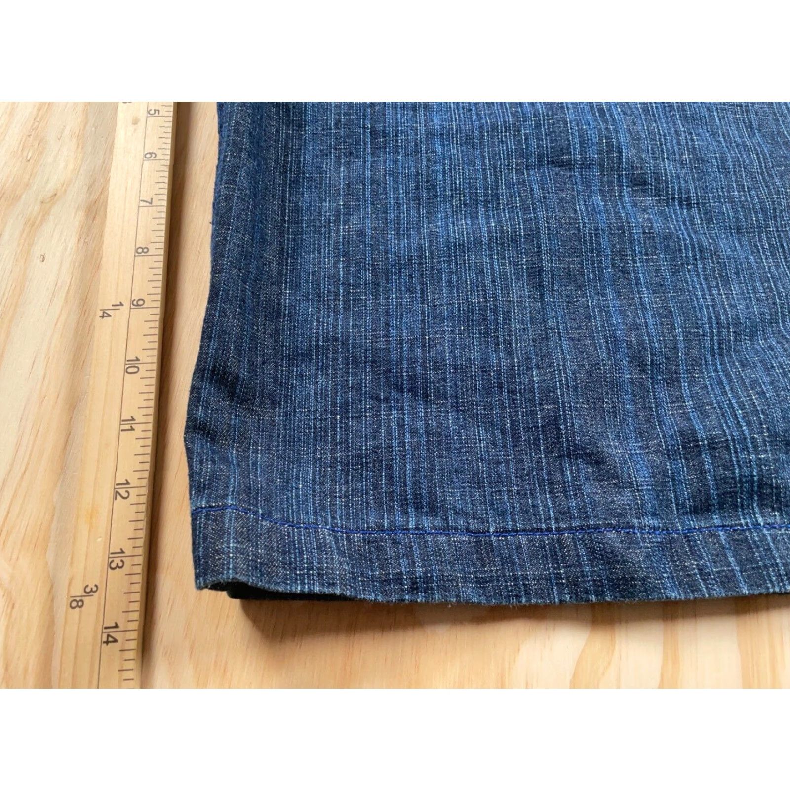 Vintage VINTAGE Y2K Streetwear Baggy Fit Jean Shorts Men 40 Dark Blue Denim 14" Inseam Casual Size US 44 / EU 60 - 6 Thumbnail