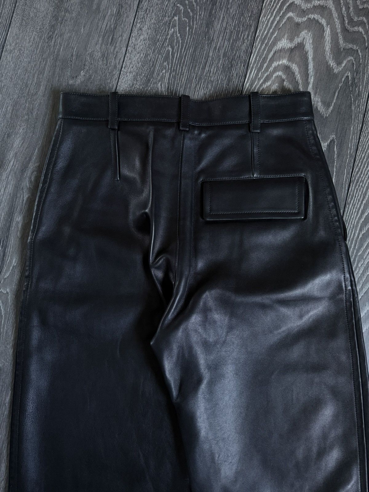Bottega Veneta bottega veneta high rise leather wide leg pants msrp 4300€ Size US 30 / EU 46 - 4 Thumbnail