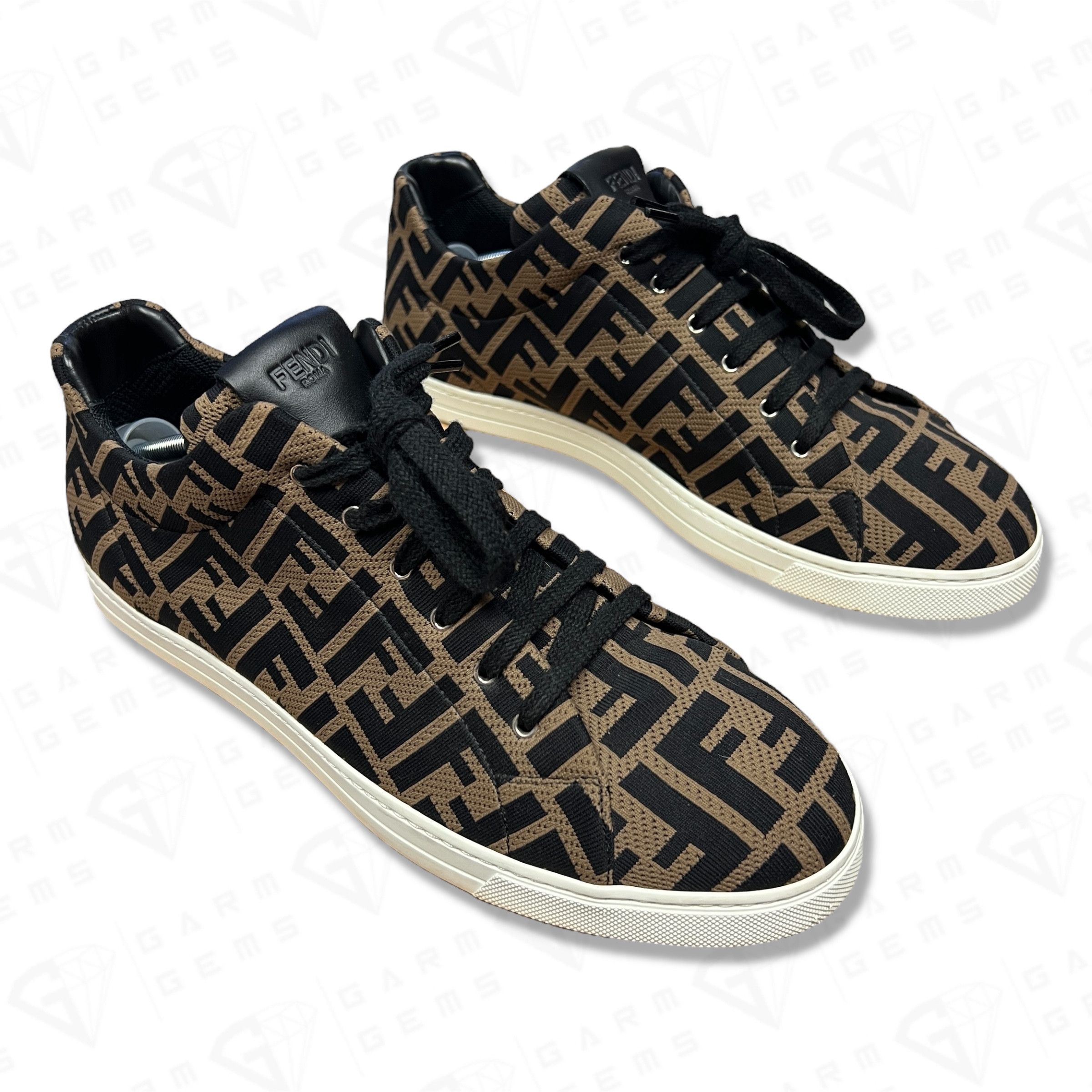 Fendi Fendi FF Motif Mesh Low Top Trainers Size US 10 / EU 43 - 2 Thumbnail
