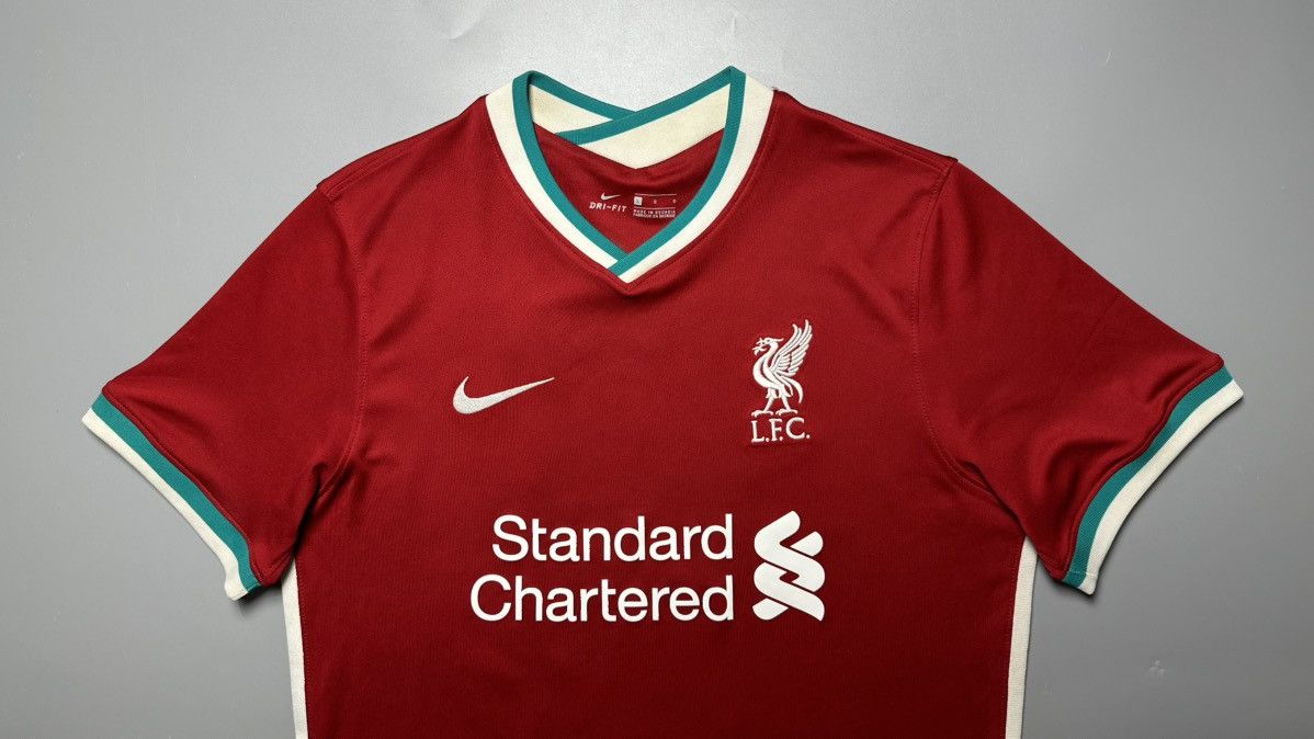 Vintage LIVERPOOL NIKE 2020/2021 FOOTBALL HOME JERSEY #20 DIOGO JOTA Size US L / EU 52-54 / 3 - 3 Thumbnail