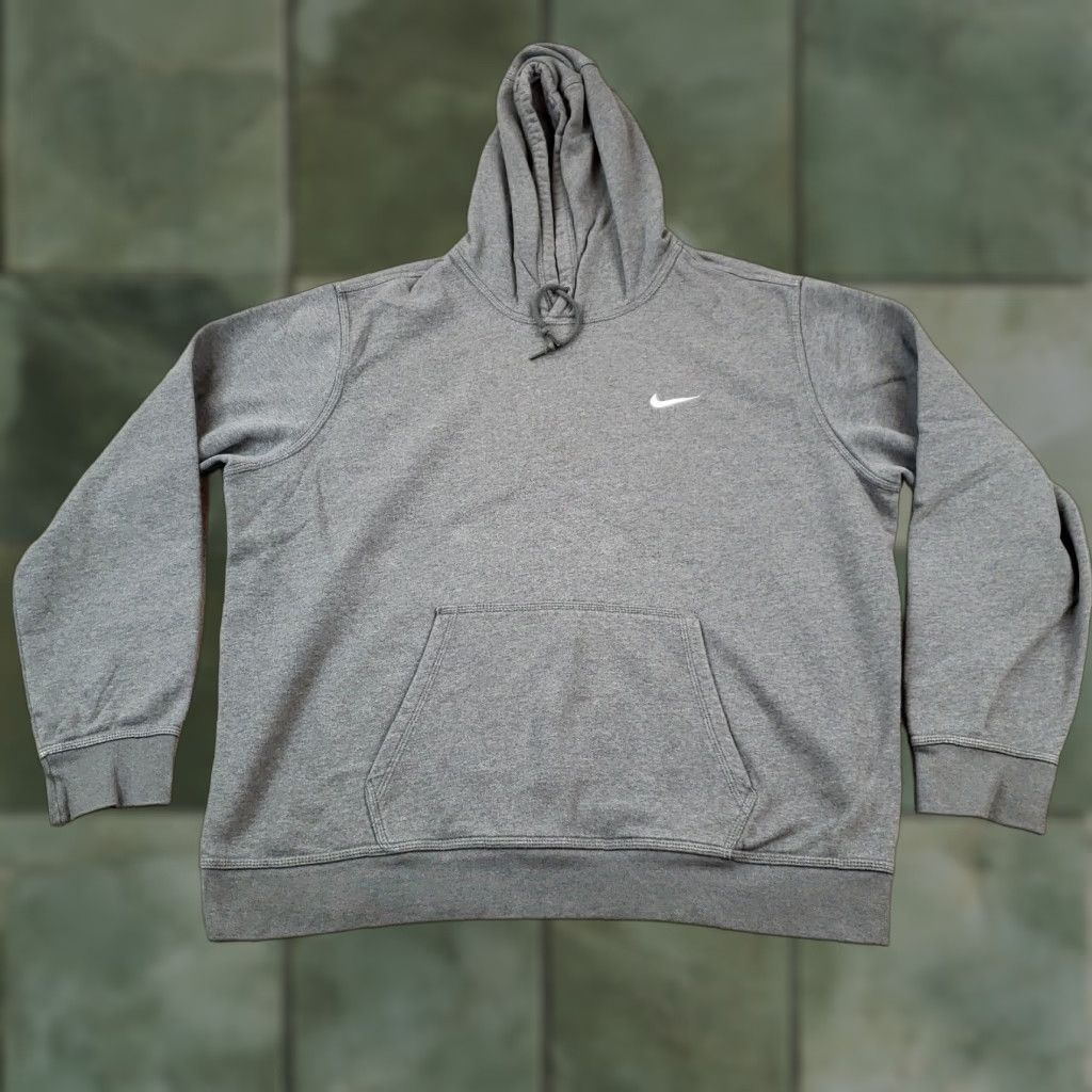 Nike Nike Mens Hooded Sweatshirt Gray XXL 2XL Long Sleeve Casual Pullover Size US XXL / EU 58 / 5 - 1 Thumbnail