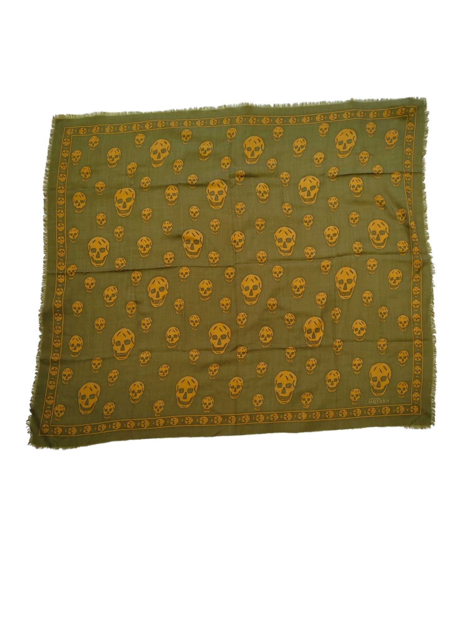 Alexander McQueen Signature Scull Wool And Cashmere Scarf Size ONE SIZE - 1 Thumbnail