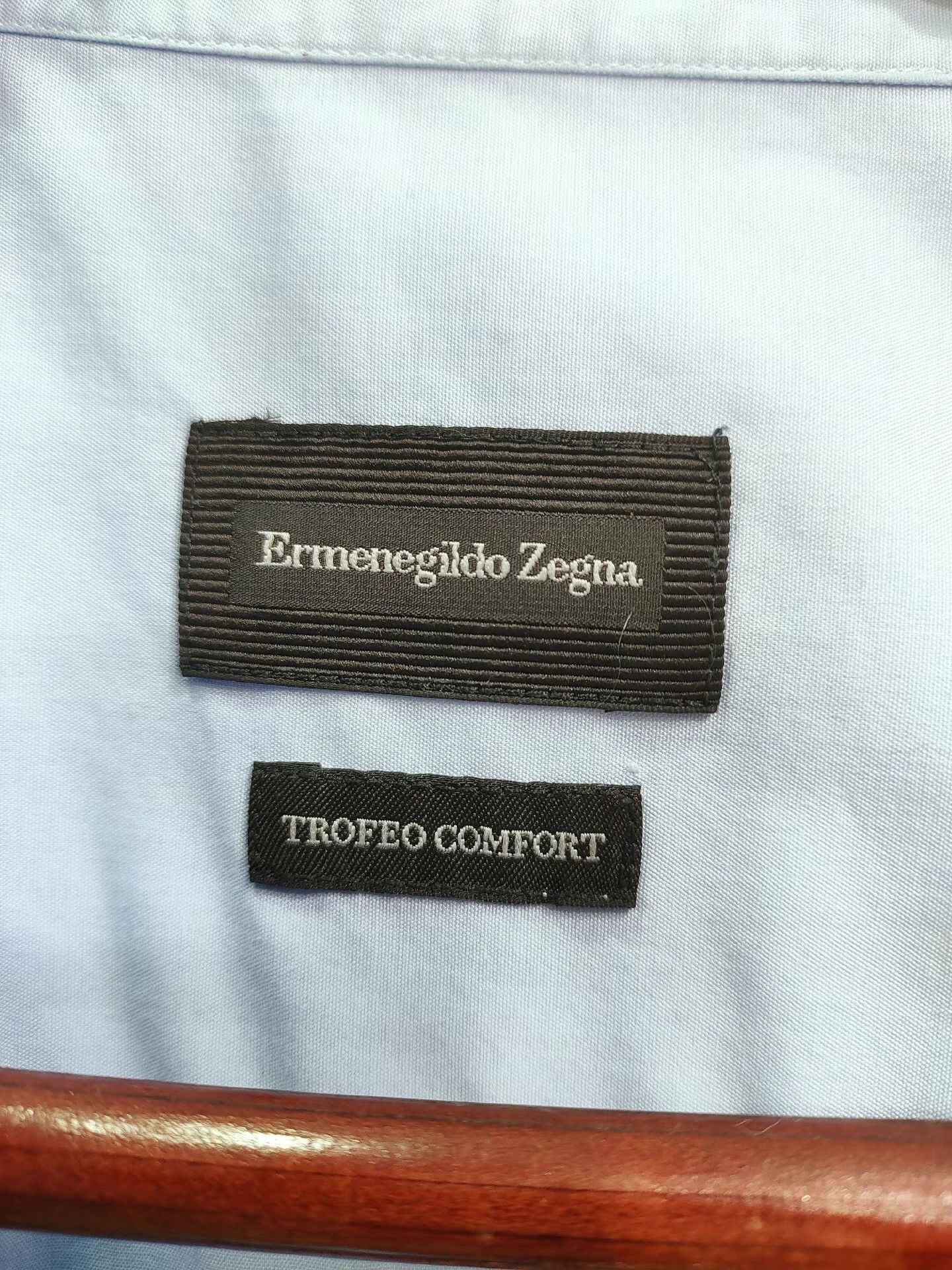 Ermenegildo Zegna Ermenegildo Zegna Men's Blue Long Sleeve Shirt K29 Size US XXL / EU 58 / 5 - 3 Thumbnail