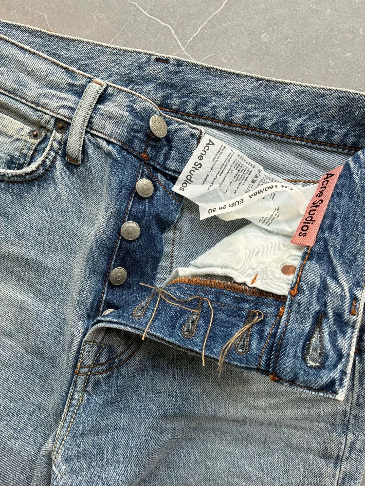 Acne Studios Acne Studios Light Blue Washed Jeans. Size 26" / US 2 / IT 38 - 4 Thumbnail