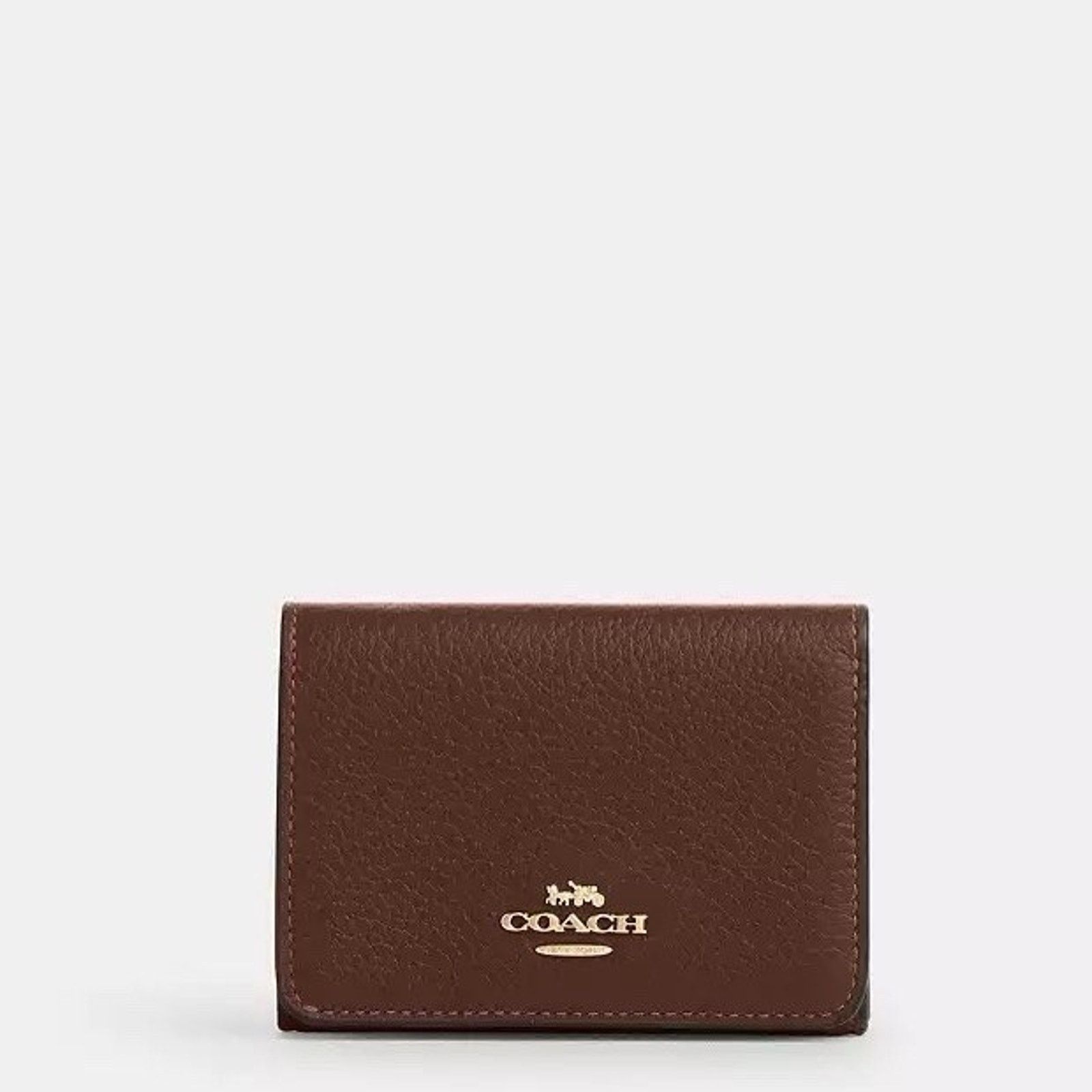 Coach NWT Coach Card Holder Wallet CZ034 Gold/Tan/Brown Size ONE SIZE - 5 Thumbnail