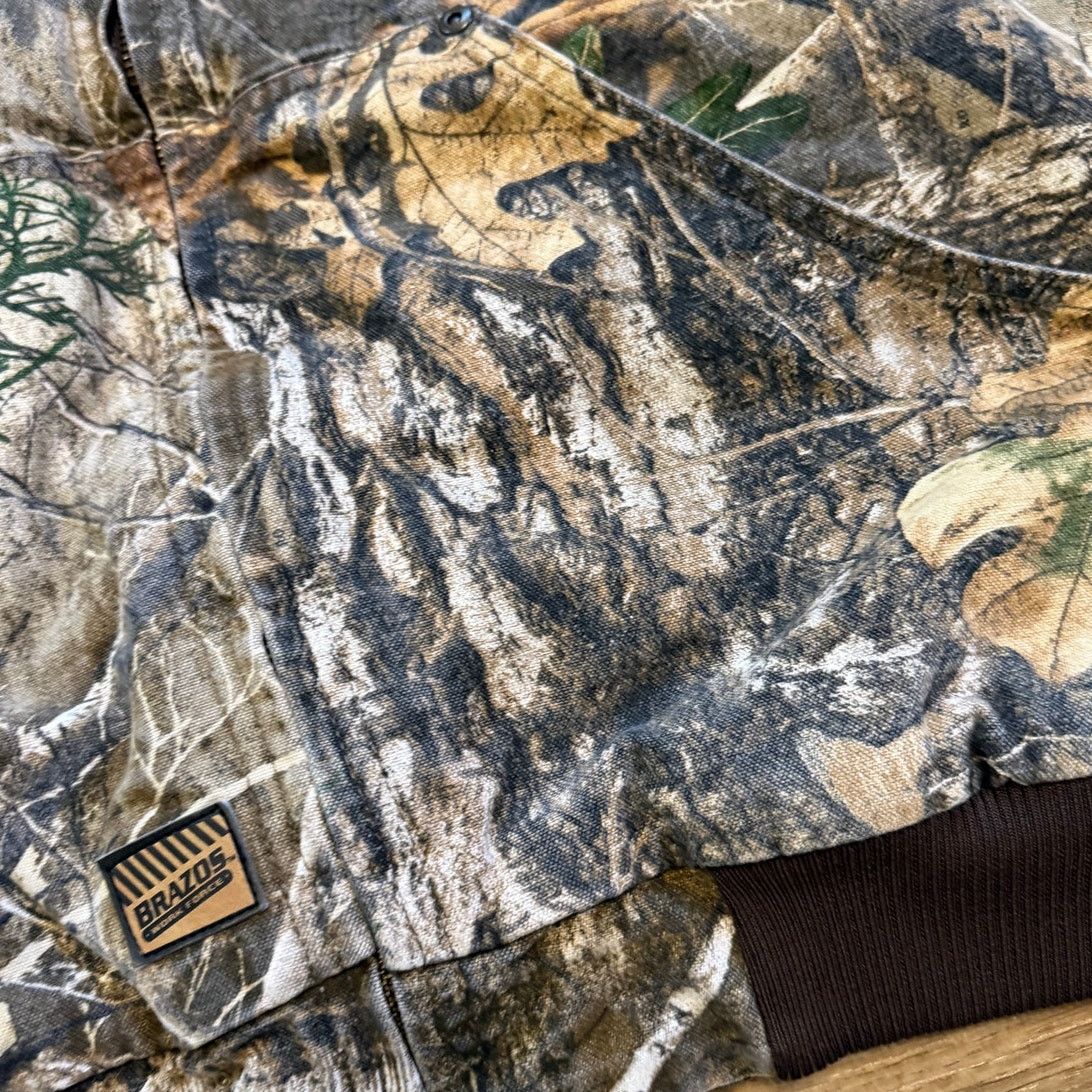 Vintage Brazos Camo Lined Insulated Hooded Hunting Canvas Jacket Size US M / EU 48-50 / 2 - 3 Thumbnail