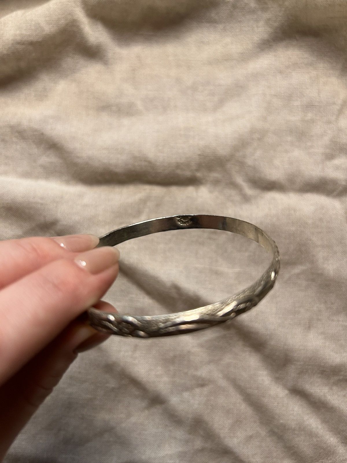 Vintage Sterling silver braclete Size ONE SIZE - 4 Thumbnail