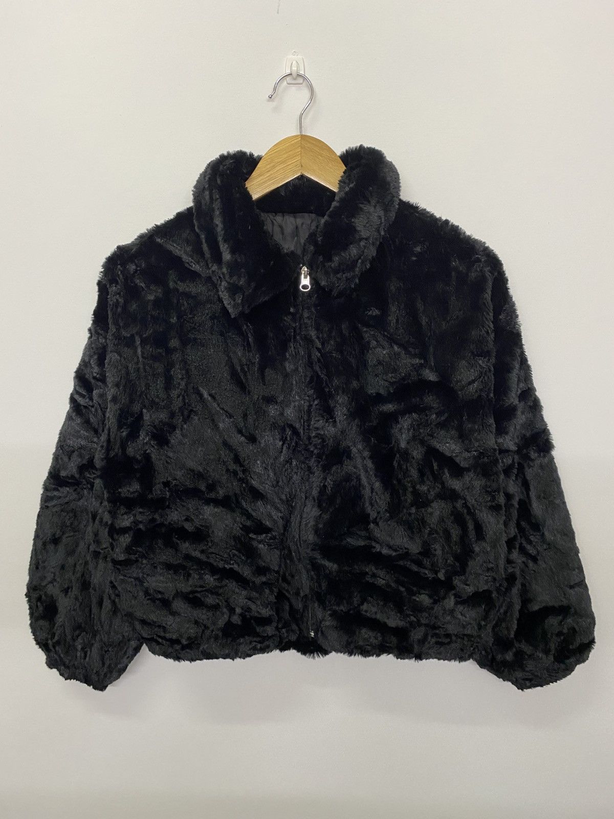 Japanese Brand Japanese Brand Wego Bomber Style Fur Zipper Jacket Size S / US 4 / IT 40 - 1 Thumbnail