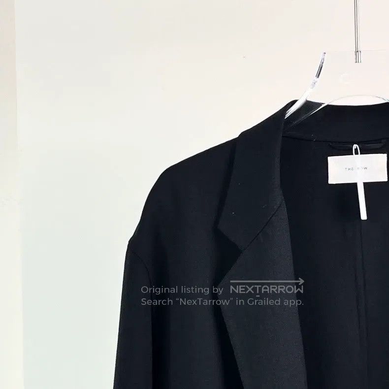 The Row The Row size 4 Black Wool Coat Jacket Size M / US 6-8 / IT 42-44 - 3 Thumbnail