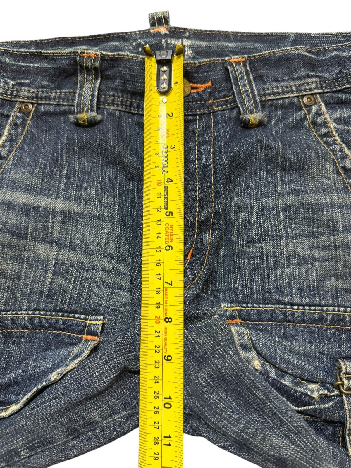 Edwin Vintage Y2K Edwin XV Tactical Pocket Blue Faded Wash Flared Size US 30 / EU 46 - 12 Thumbnail
