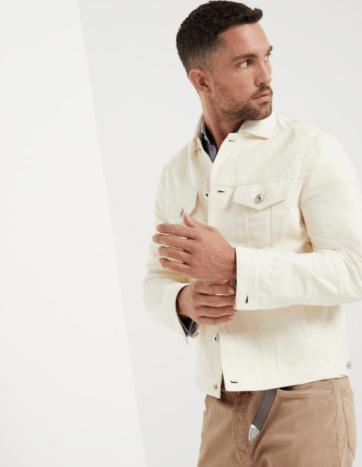 Brunello Cucinelli Leather Jacket in Open White Size US XL / EU 56 / 4 - 3 Thumbnail
