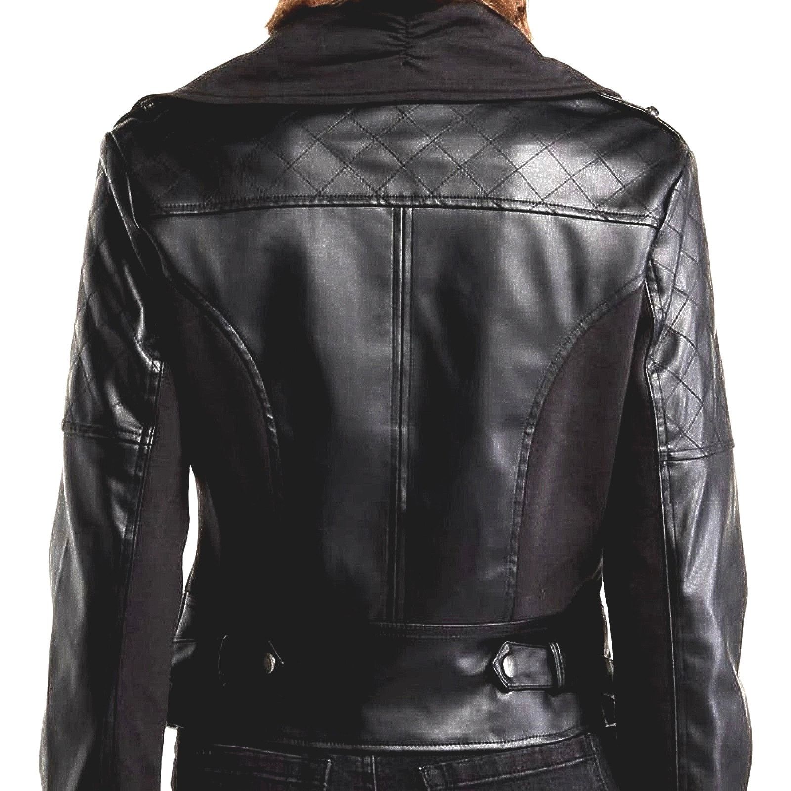 Other Ookie & Lala Faux Leather Mix Quilt Drape Jacket - Black - L Size L / US 10 / IT 46 - 5 Thumbnail