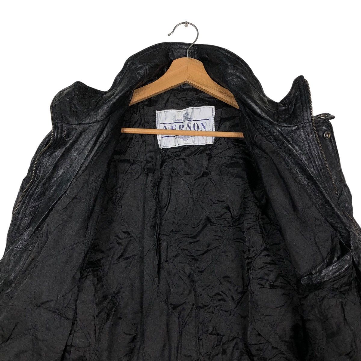Japanese Brand 📌Vintage Biker Genuine Leather Jacket Vernon Issey Miyake Size US L / EU 52-54 / 3 - 15 Thumbnail