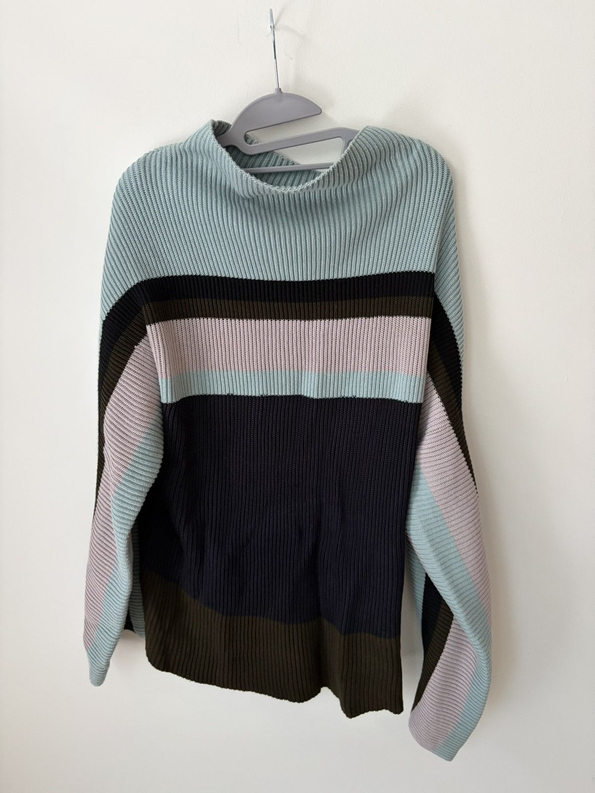 Kiko Kostadinov Kiko Kostadinov Men's Essick Stripe Long Sleeve Sweater Size US M / EU 48-50 / 2 - 2 Thumbnail