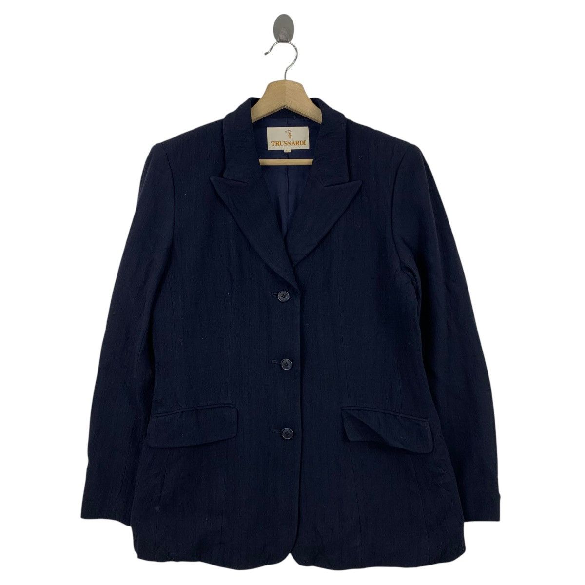 Designer × Trussardi × Vintage Vintage TRUSSARDI Casualwear Designer Blazer Coat Jacket Size US S / EU 44-46 / 1 - 1 Thumbnail