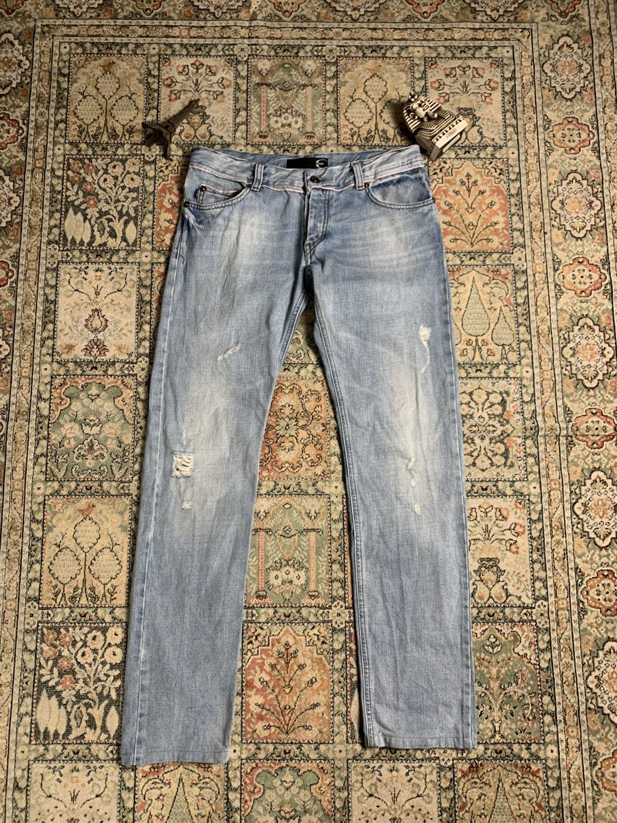 Just Cavalli × Roberto Cavalli Just Cavalli Distressed jeans Pants Size US 33 - 1 Thumbnail