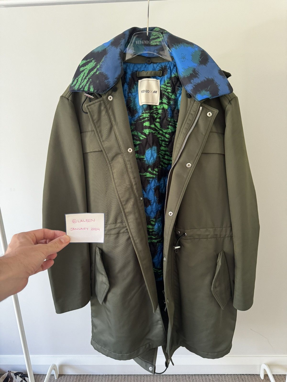 image of Kenzo H&m Parka Coat in Brown, Men's (Size Medium)