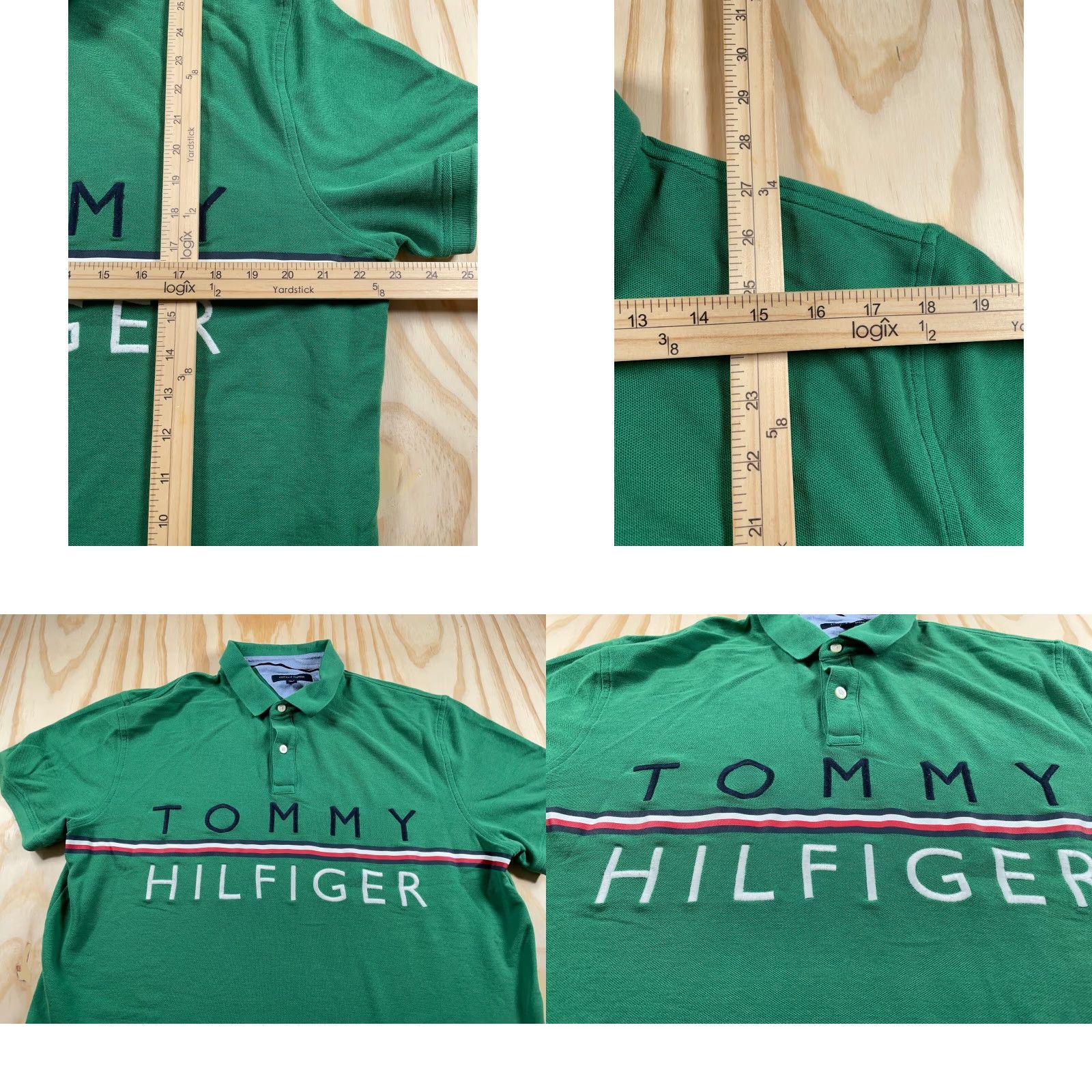 Tommy Hilfiger Tommy Hilfiger Polo Shirt Adult XL Green Embroidered Casual 90s Preppy Mens Short Sleeve Collared Polo Shirt Size US XL / EU 56 / 4 - 8 Thumbnail
