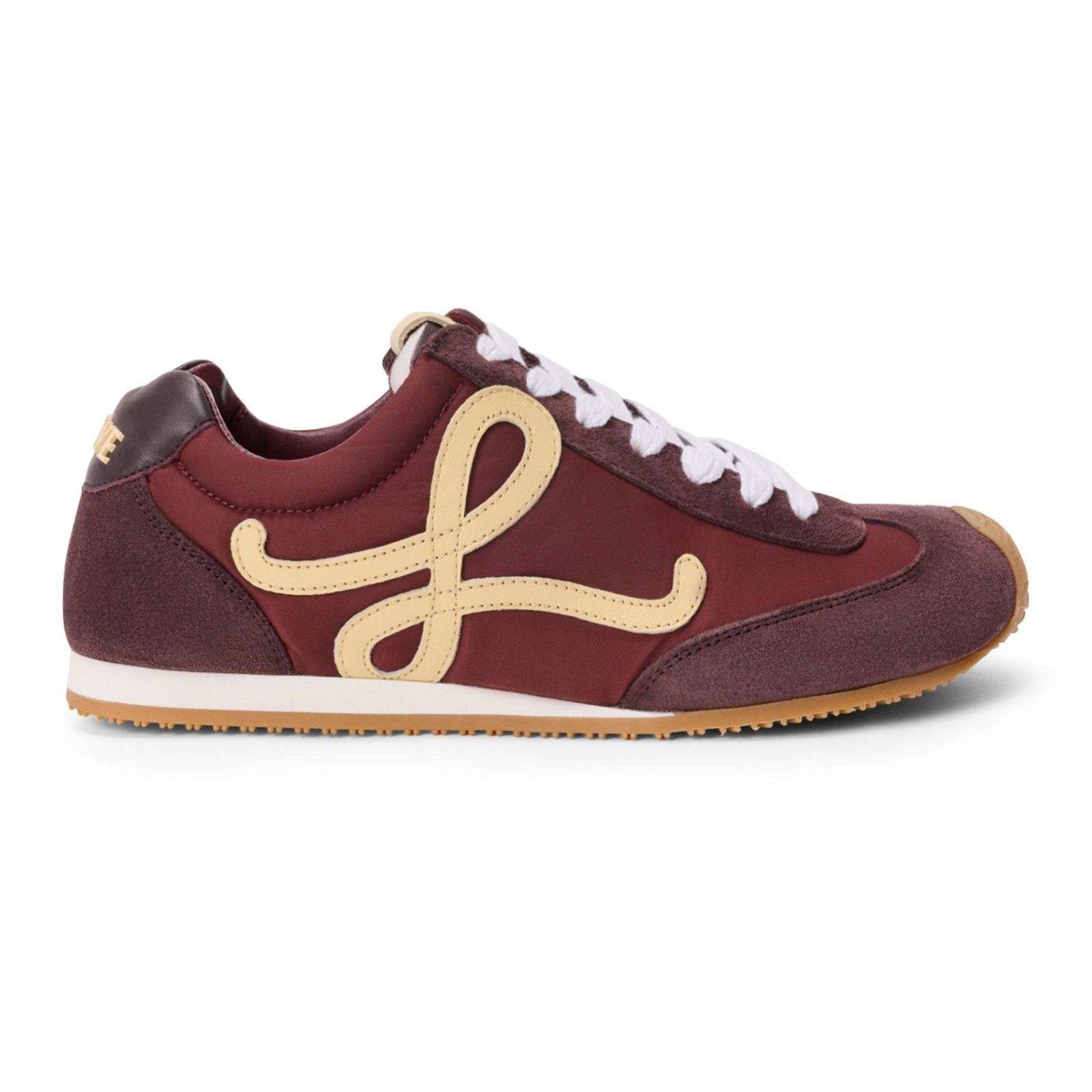 Loewe Ballet Runner 2.0 Copper Red/Vanilla/Aubergine Sneaker, Women's (Size 5)