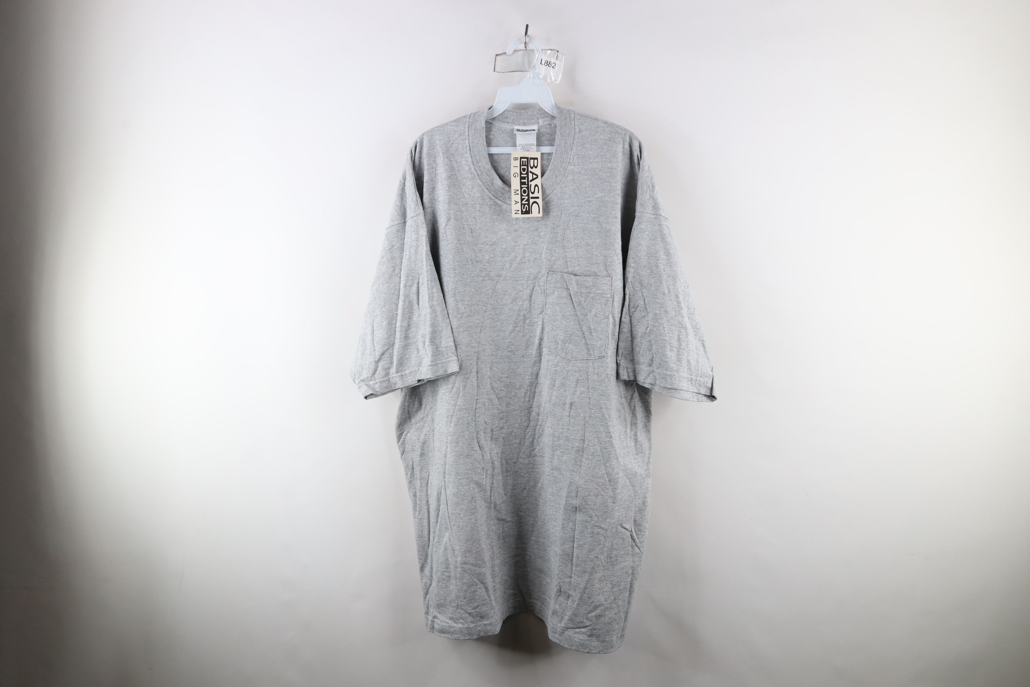 Vintage Deadstock Vintage 90s Streetwear T-Shirt Heather Gray USA Size US XXL / EU 58 / 5 - 1 Thumbnail
