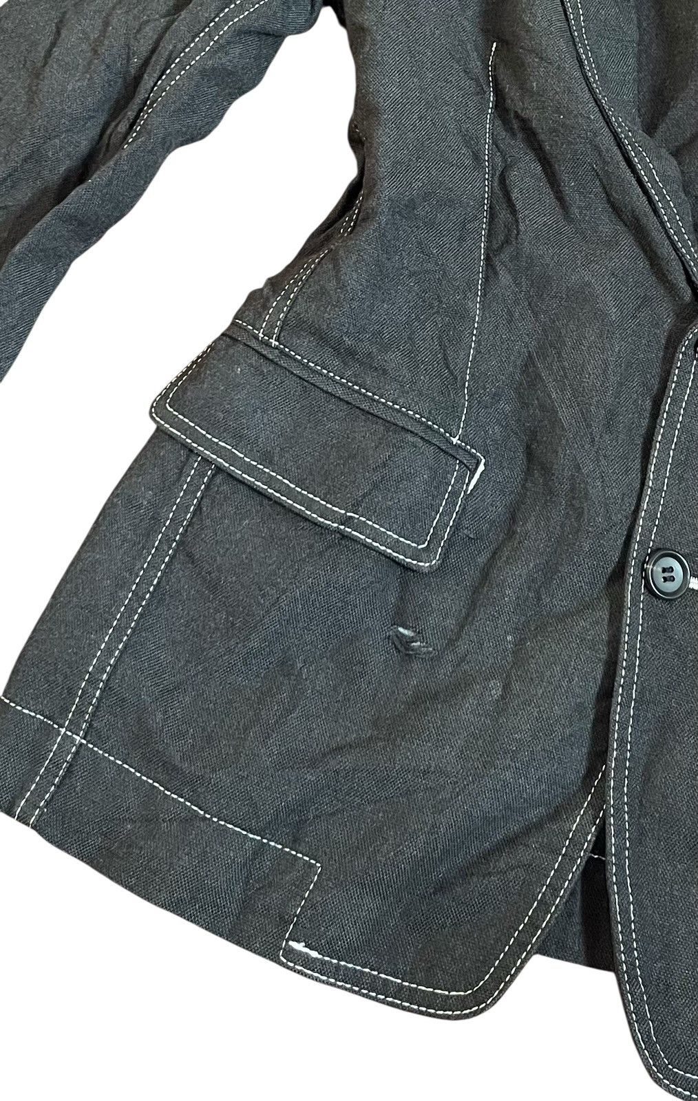 Comme des Garcons Cdg homme deux contrast stitching blazer Size US S / EU 44-46 / 1 - 4 Thumbnail
