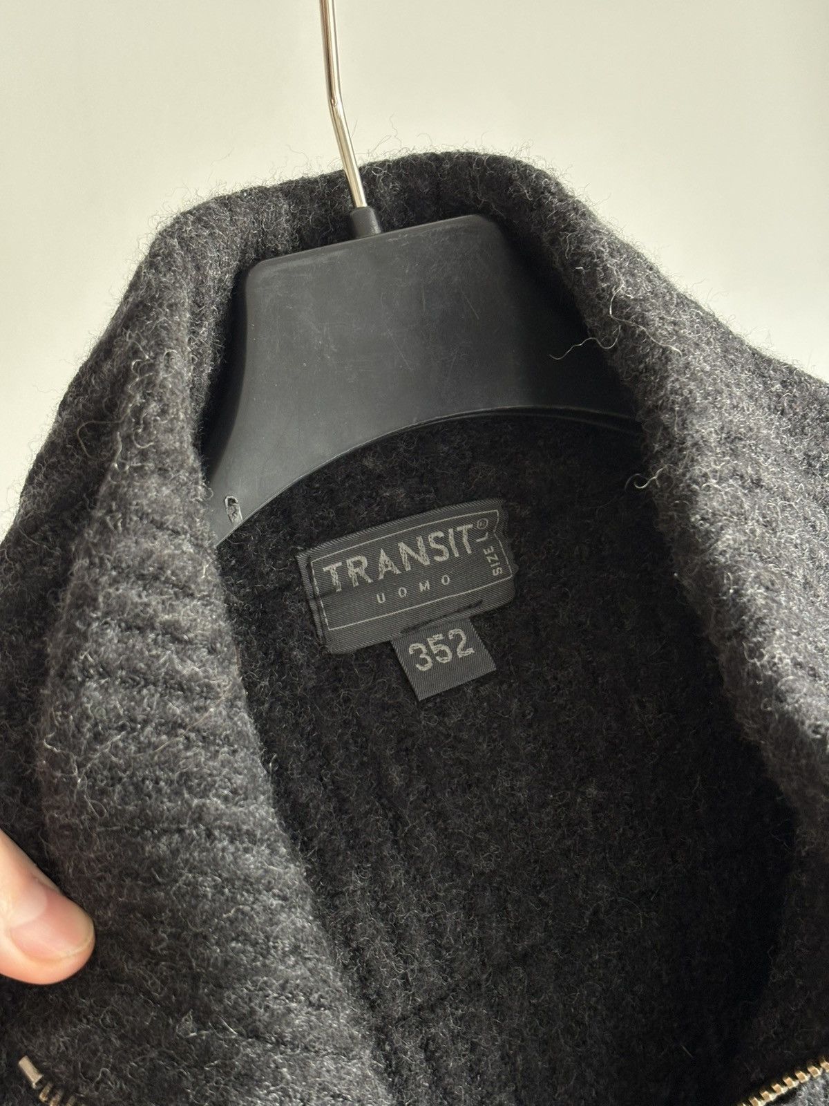 Transit Uomo Transit Uomo Full Zip Lana Wool Sweater Size US S / EU 44-46 / 1 - 7 Thumbnail