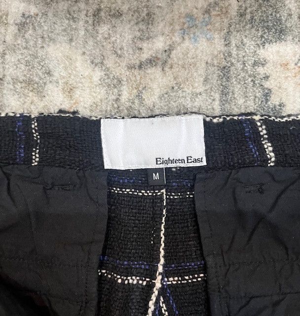 18 East Eighteen East Hand-Loomed Windowpane Trousers - Navy/White Size US 34 / EU 50 - 4 Thumbnail